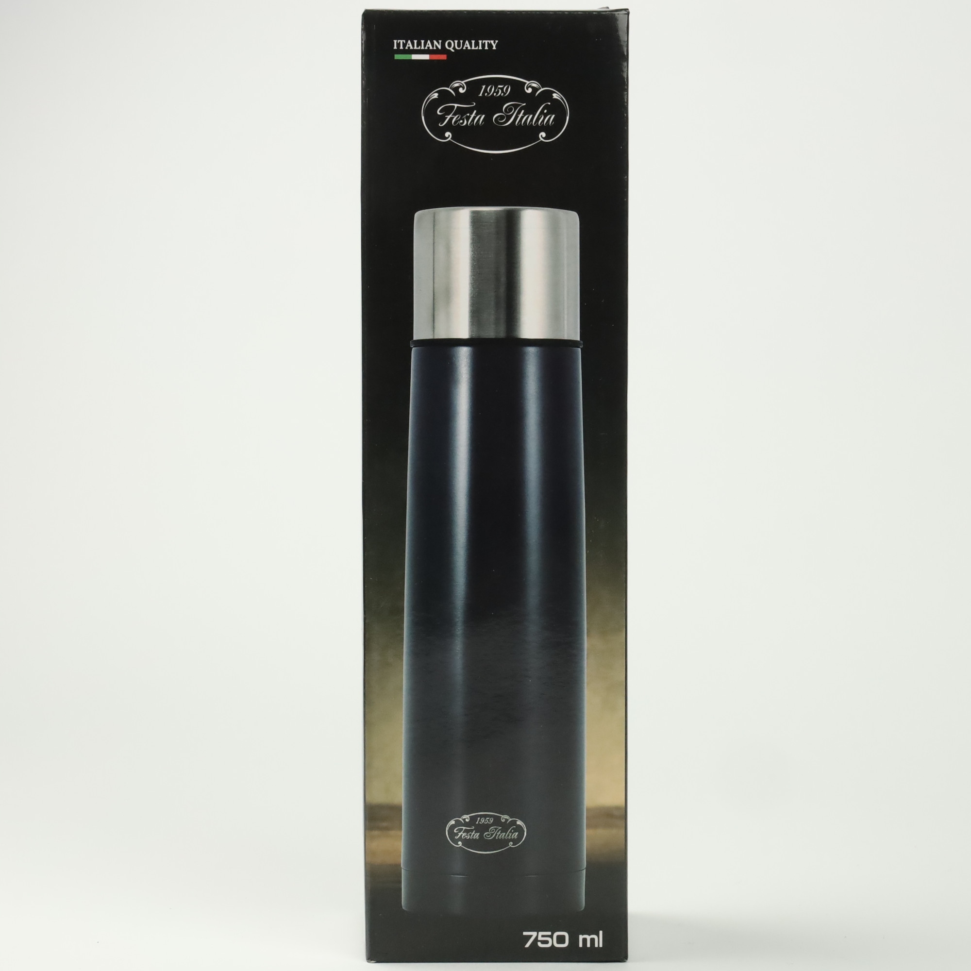 TERMOS GRANATOWY TERMICZNY 750ML STAL NIERDZEWNA BIDON NA GORĄCE NAPOJE