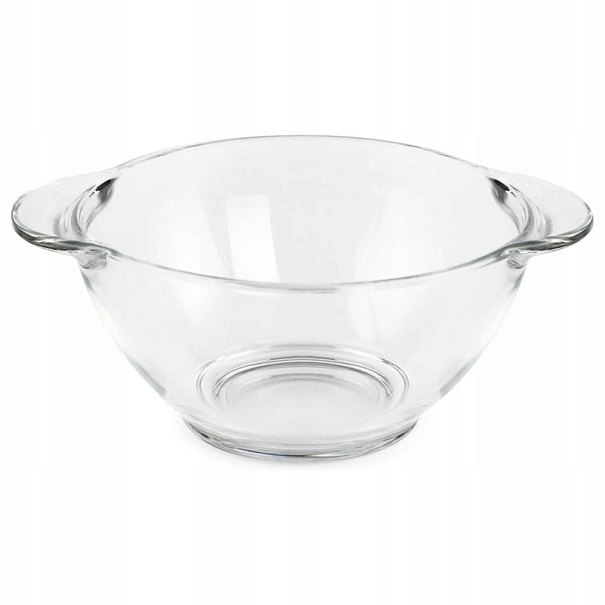 BULIONÓWKA 470 ML SZKLANA Z UCHWYTAMI MISKA OBIADOWA DO ZUPY KREMU FLAKÓW