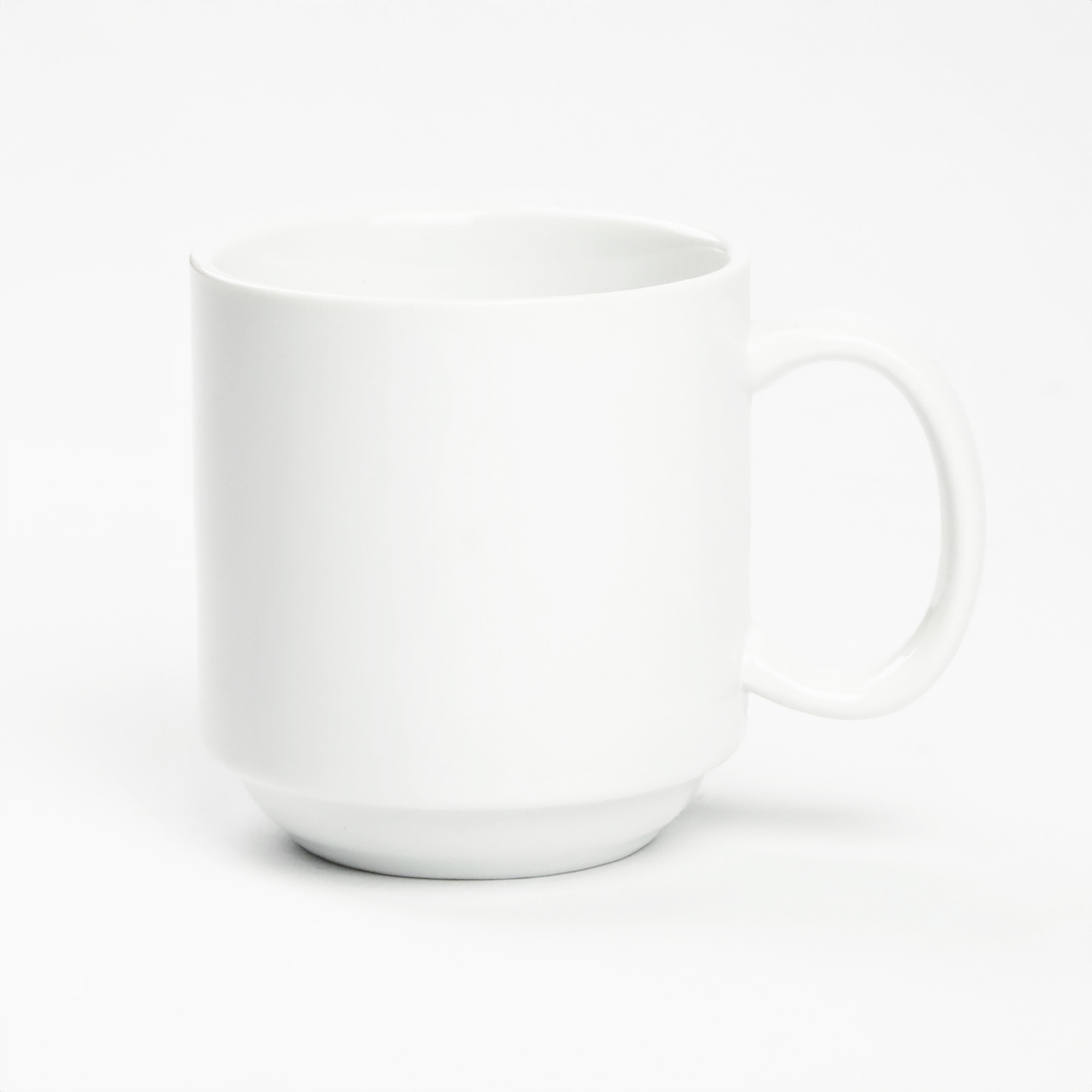 KUBEK PORCELANOWY BIAŁY 350ML Z UCHEM DO KAWY HERBATY UNIWERSALNY