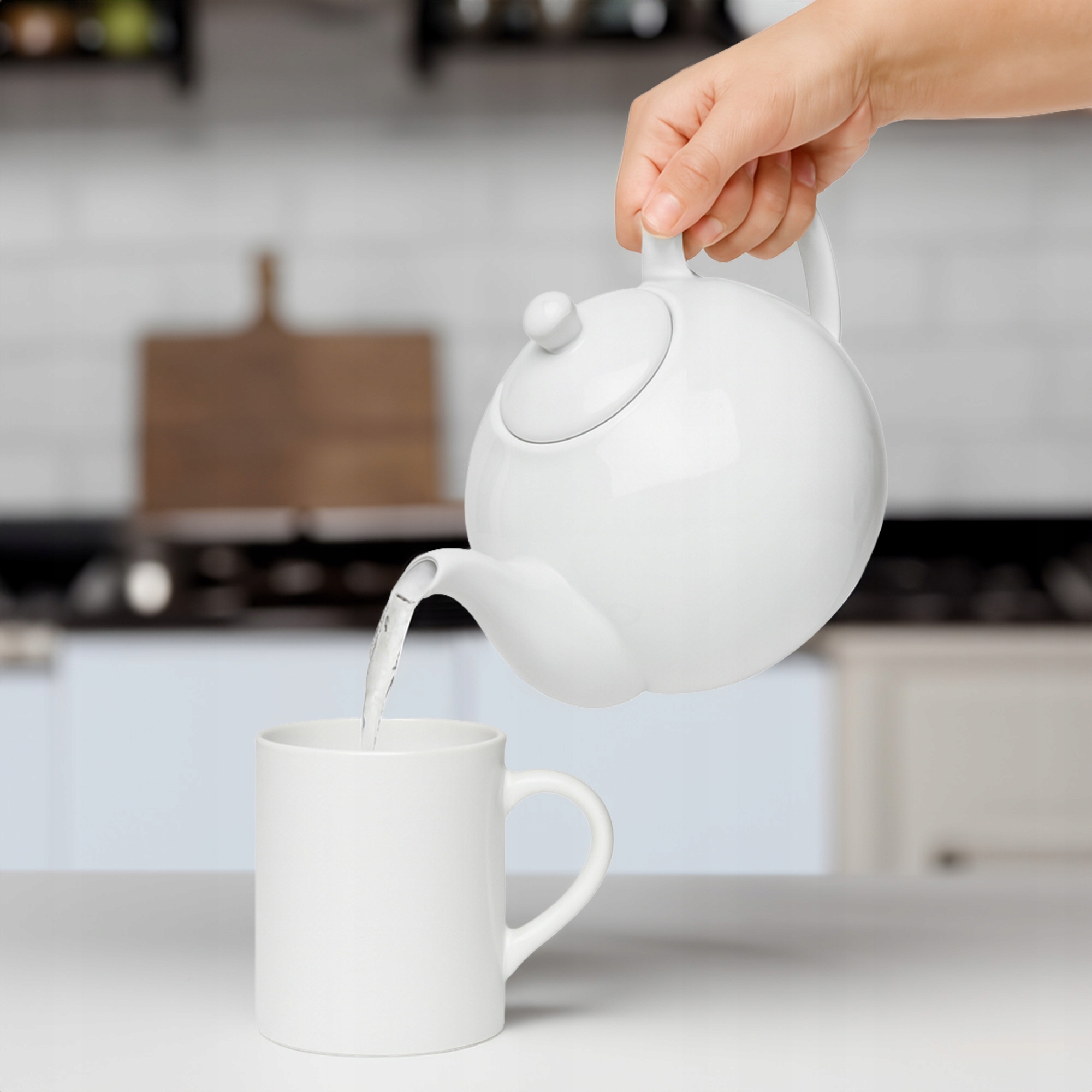 DZBANEK PORCELANOWY IMBRYK DO ZAPARZANIA HERBATY KAWY NAPARÓW ZIÓŁ 900ML