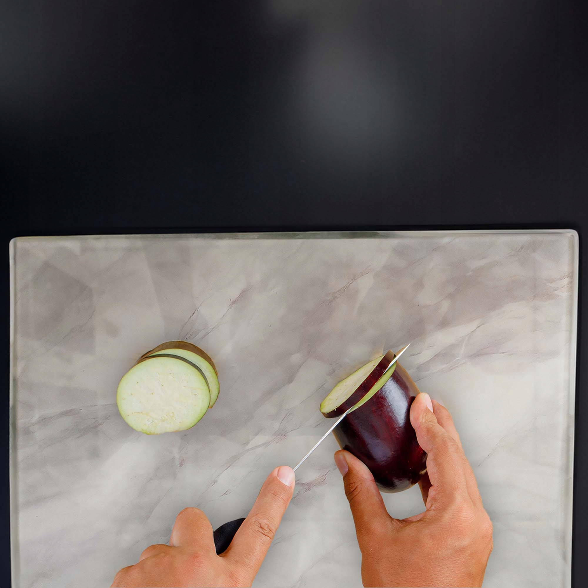 DESKA SZKLANA KUCHENNA 30x40CM ZE WZOREM DO KROJENIA SZKŁO HARTOWANE FESTA