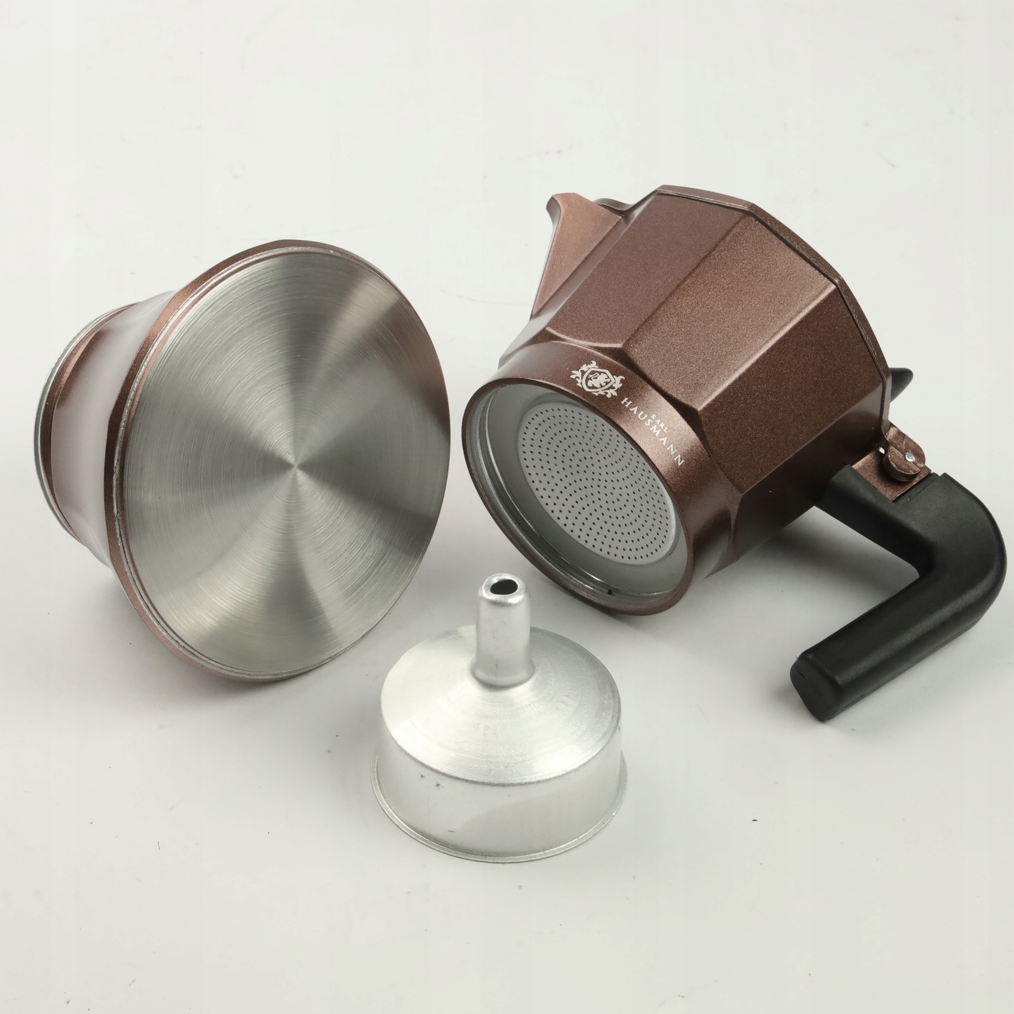 KAWIARKA ALUMINIOWA ZAPARZACZ DO KAWY KAFIETERKA WŁOSKA MOKA NA 3 KAWY