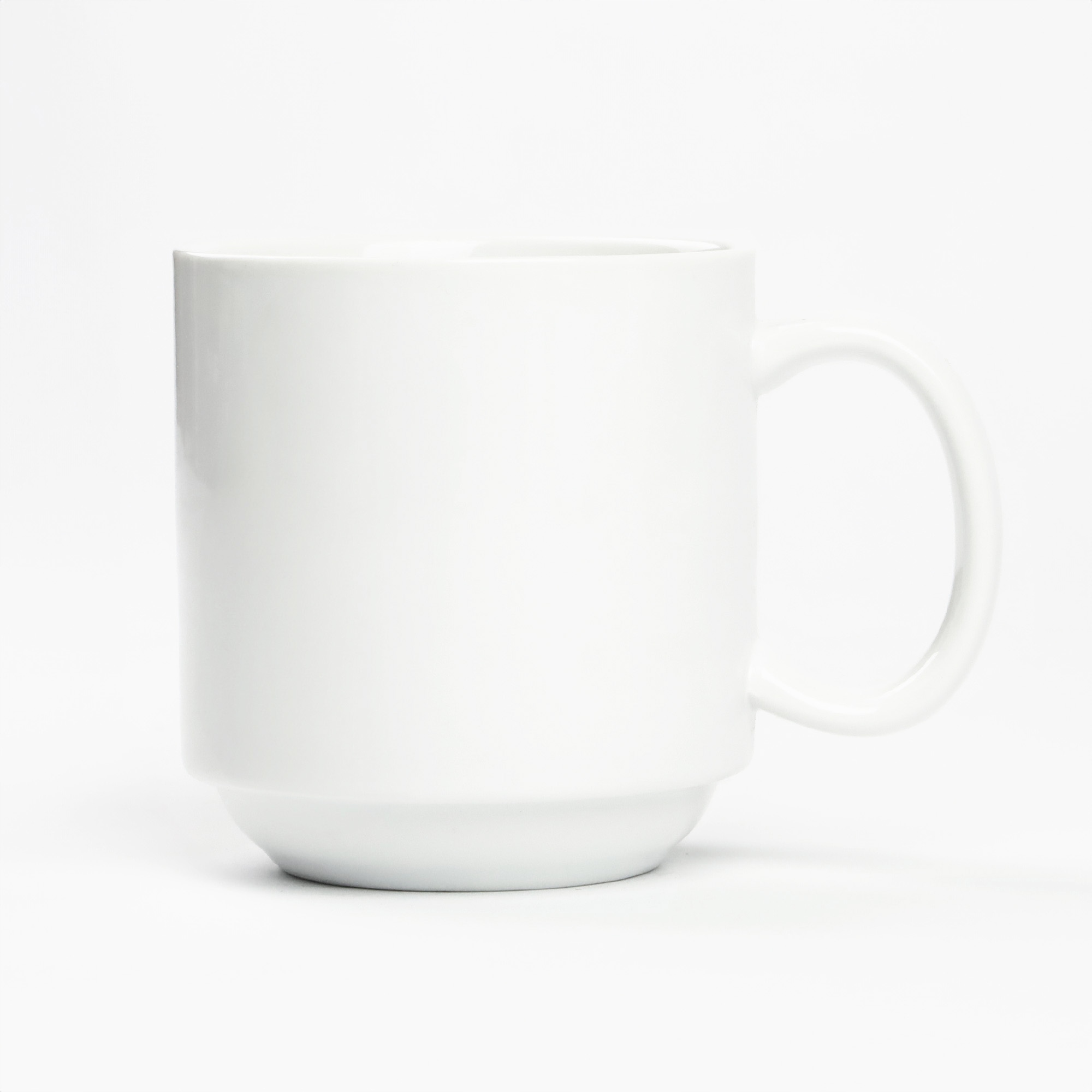 KUBEK PORCELANOWY BIAŁY 350ML Z UCHEM DO KAWY HERBATY UNIWERSALNY