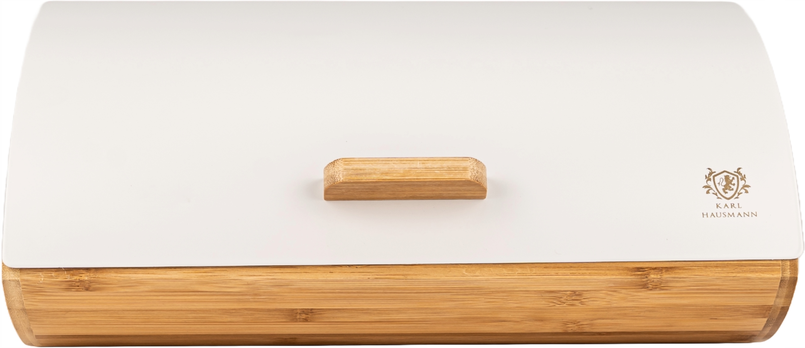 Chlebak pojemnik na pieczywo na chleb bułki stalowy bambusowy biały