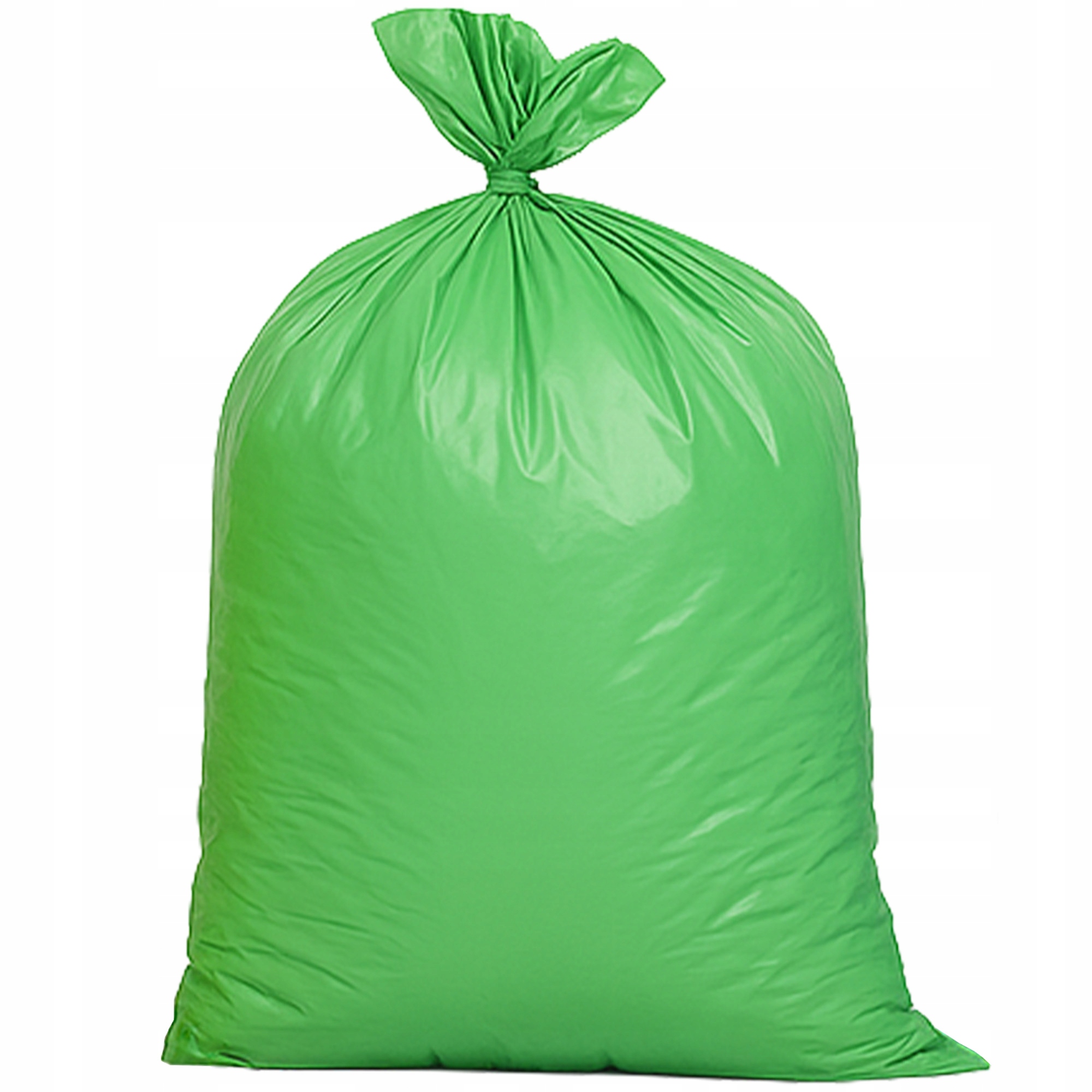 WORKI NA ŚMIECI 120L 10SZT ZIELONE DO SEGREGACJI NA ODPADY WYTRZYMAŁE