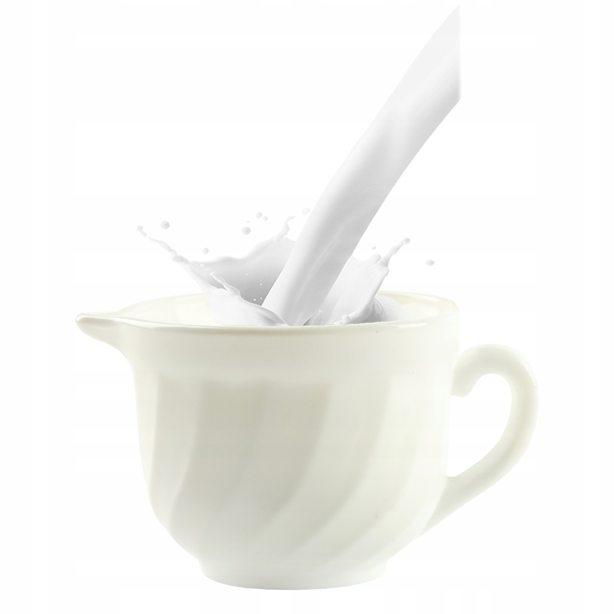 MLECZNIK PORCELANOWY DZBANUSZEK DO MLEKA DZBANEK NA ŚMIETANKĘ BIAŁY 190 ML