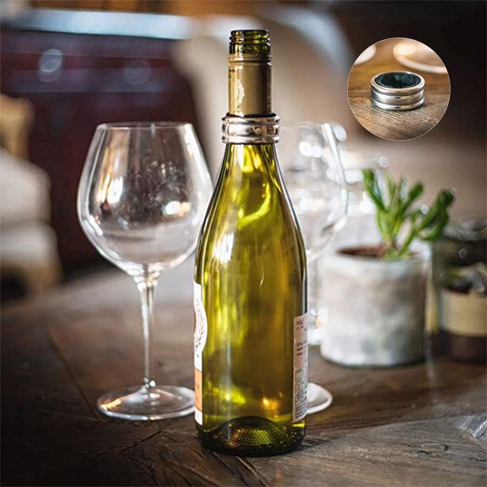 ZESTAW AKCESORIA DO WINA 4w1 NA PREZENT KORKOCIĄG KOREK PIERŚCIEŃ NALEWAK