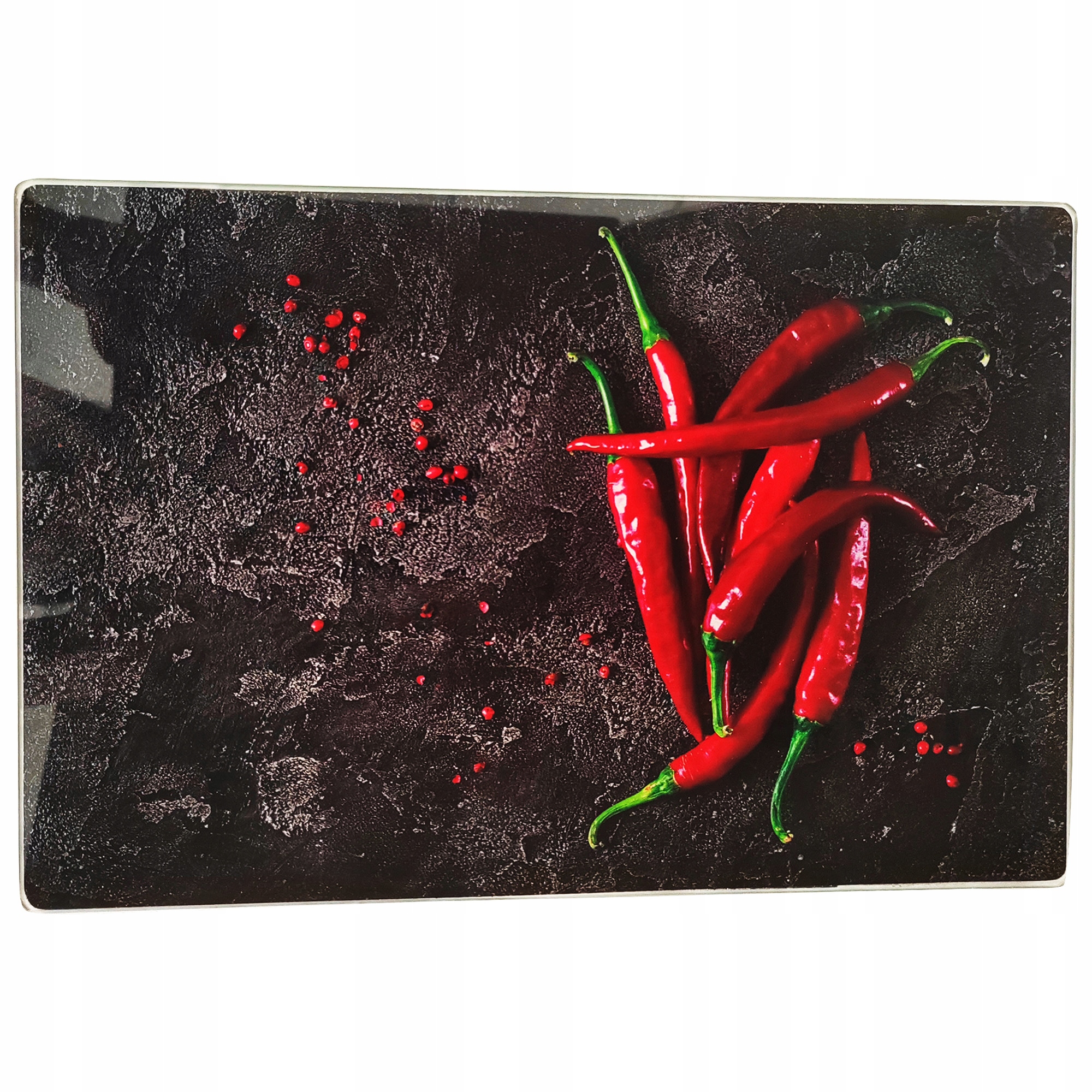 DESKA SZKLANA KUCHENNA 30x40CM ZE WZOREM DO KROJENIA SZKŁO HARTOWANE FESTA