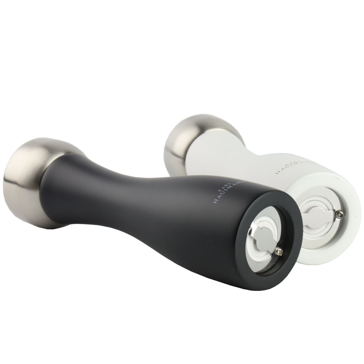 ZESTAW RĘCZNYCH MŁYNKÓW DO MIELENIA SOLI PIEPRZU PRZYPRAW BIAŁY I CZARNY