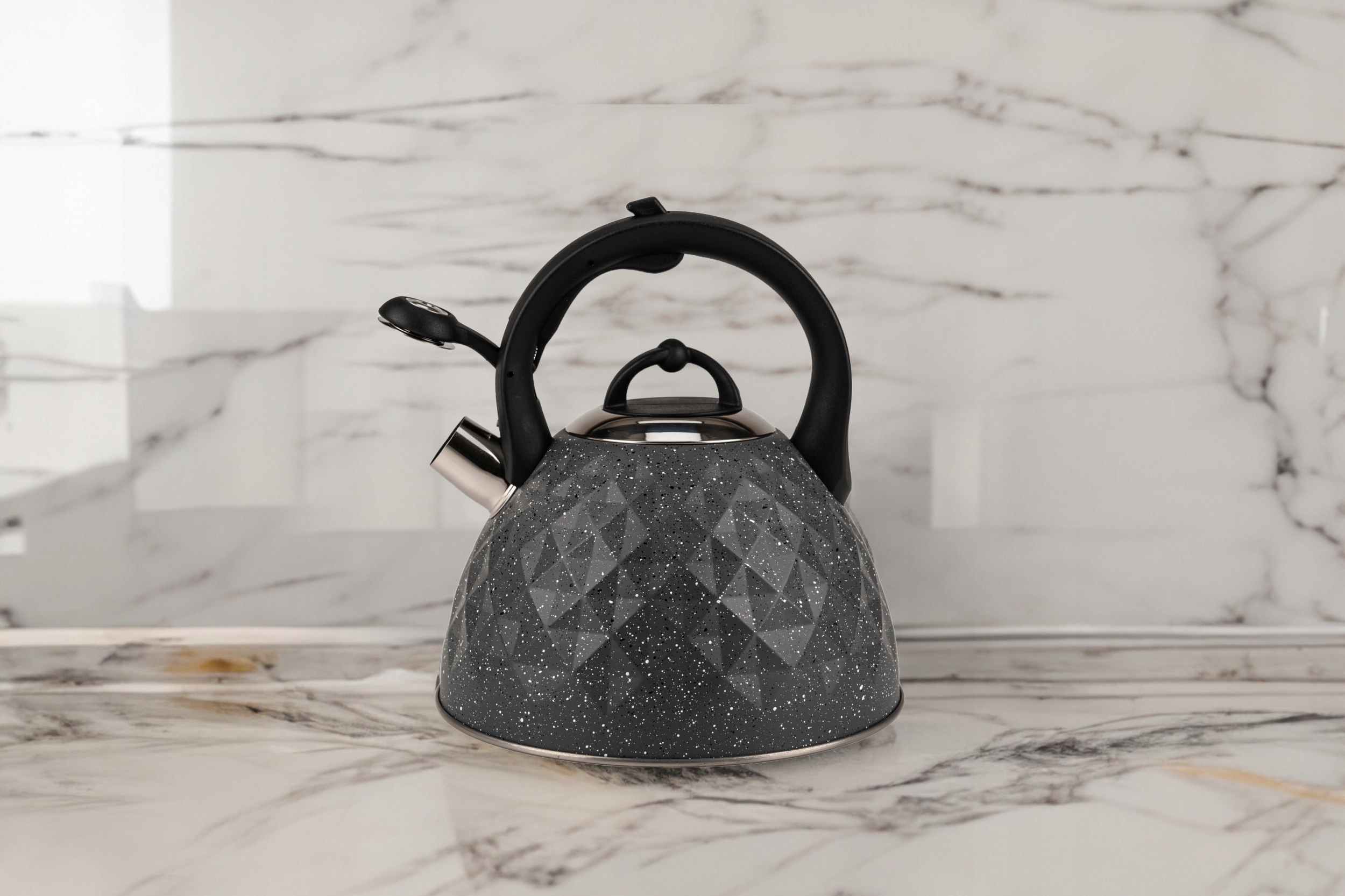 CZAJNIK tradycyjny Z GWIZDKIEM DUŻY 3 l INDUKCJA GAZ GEOMETRYCZNY WZÓR