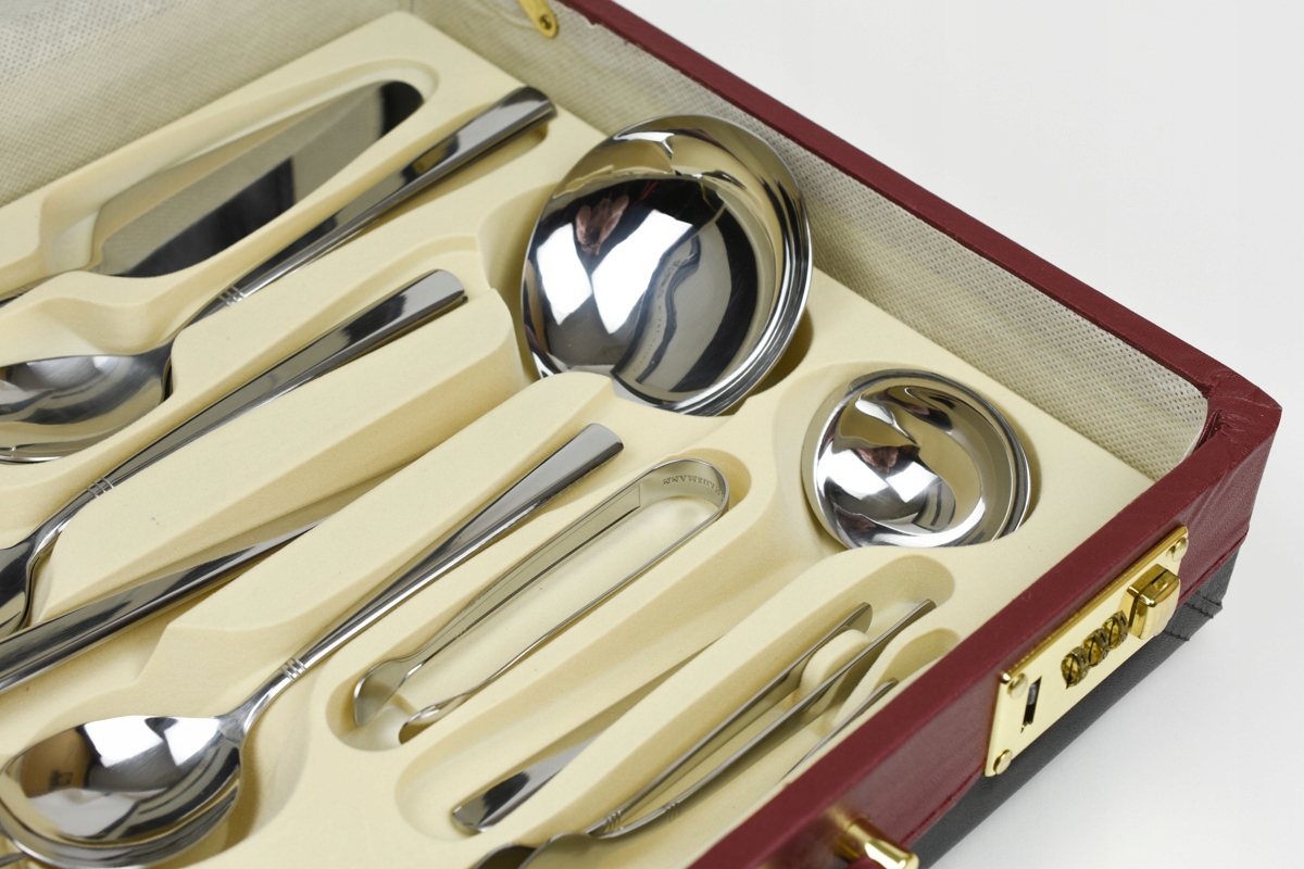 ZESTAW SZTUĆCE W WALIZCE 72 EL KOMPLET LUNA WALIZKA NA 12 OSÓB