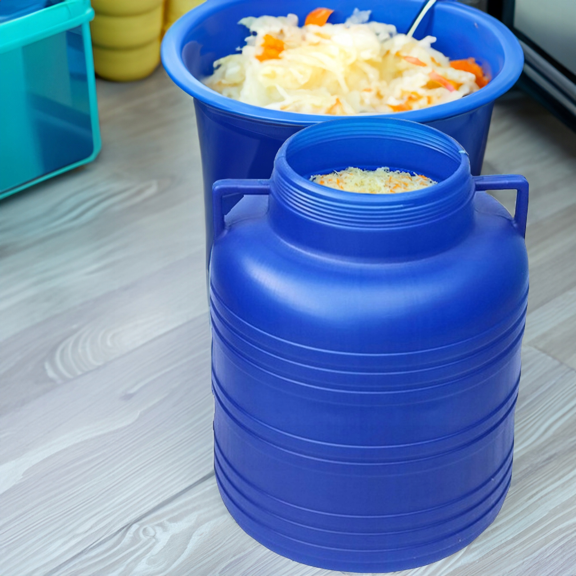 BECZKA PLASTIKOWA 80L ZBIORNIK POJEMNIK NA DESZCZÓWKĘ WODĘ DO KISZENIA