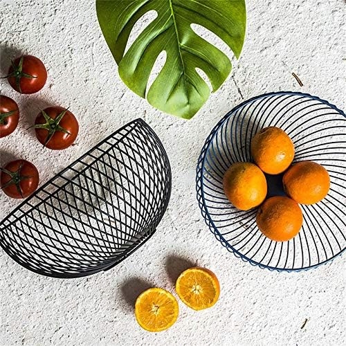 CZARNY METALOWY KOSZYK 25CM MISA MISKA OKRĄGŁY ORGANIZER POJEMNIK DRUCIANY