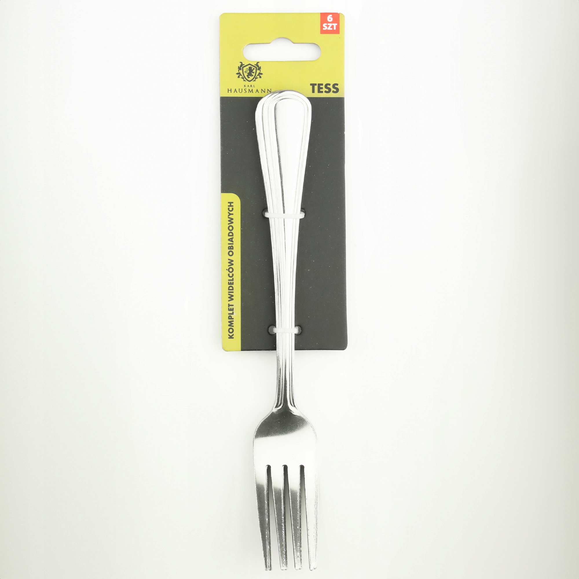 WIDELCE OBIADOWE STOŁOWE DO OBIADU SREBRNE KOMPLET 6 SZT STAL NIERDZEWA