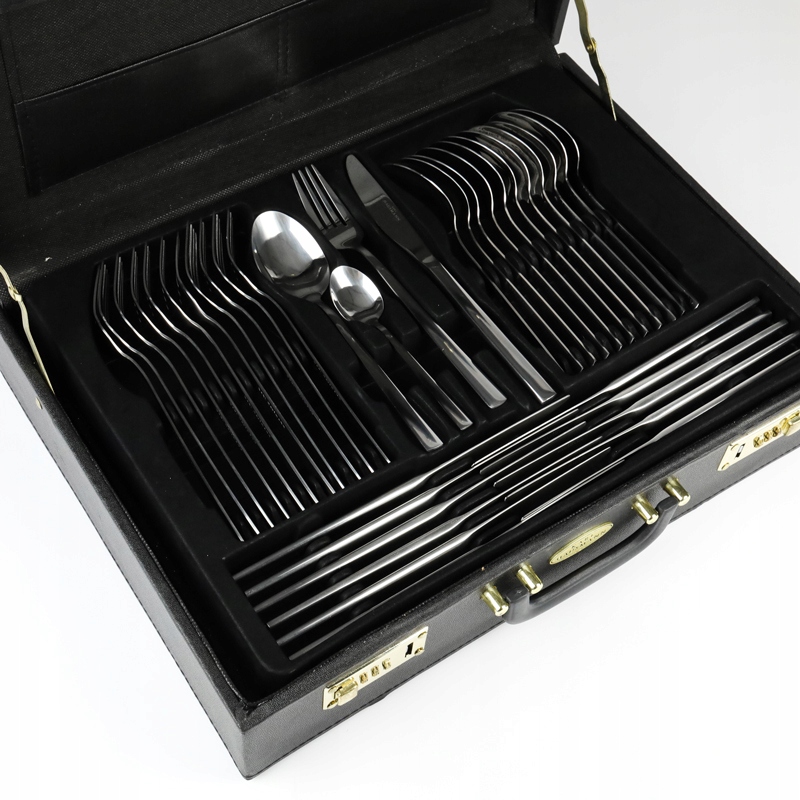 ZESTAW SZTUĆCE 72 el kpl WALIZKA SREBRNE POŁYSK 12