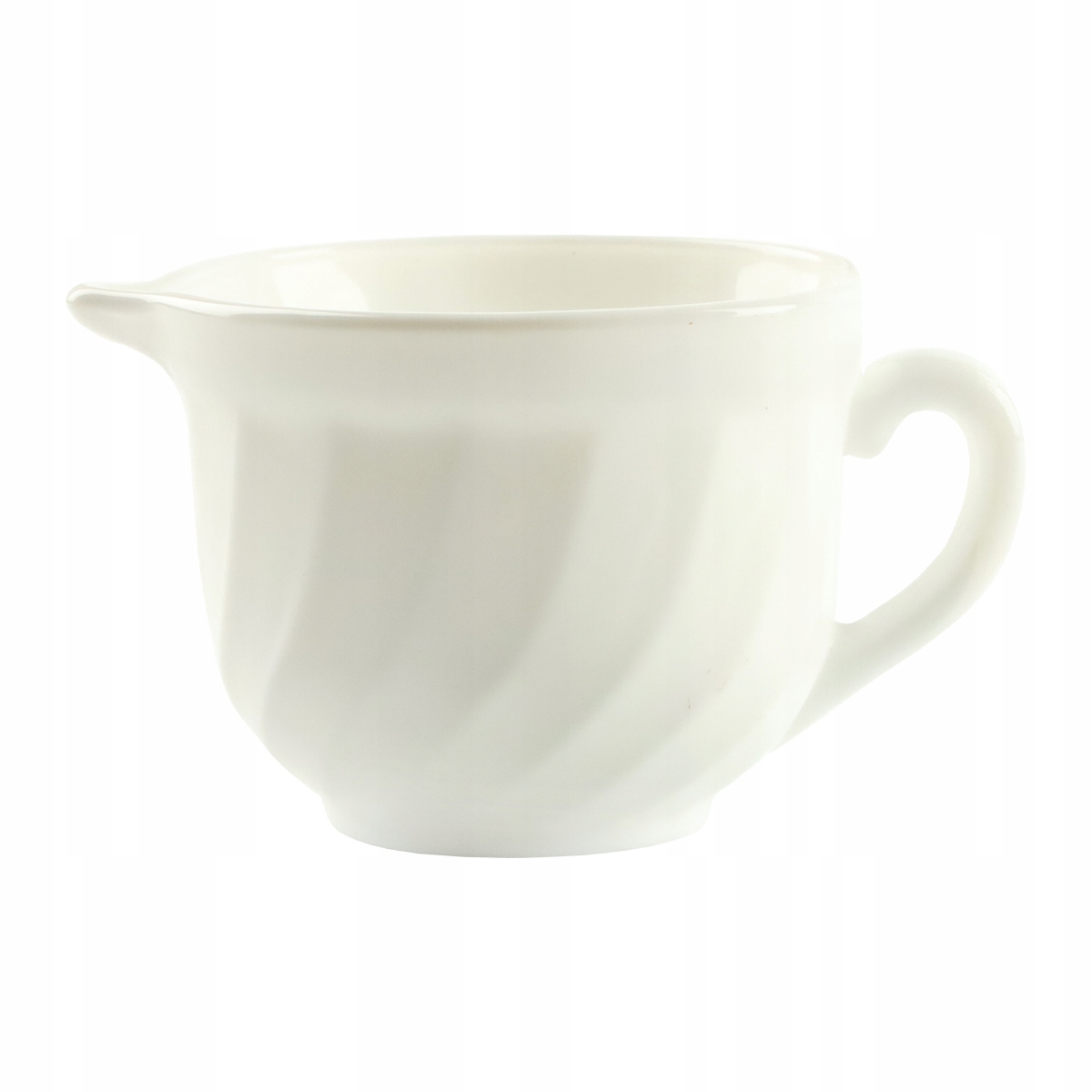 MLECZNIK PORCELANOWY DZBANUSZEK DO MLEKA DZBANEK NA ŚMIETANKĘ BIAŁY 190 ML