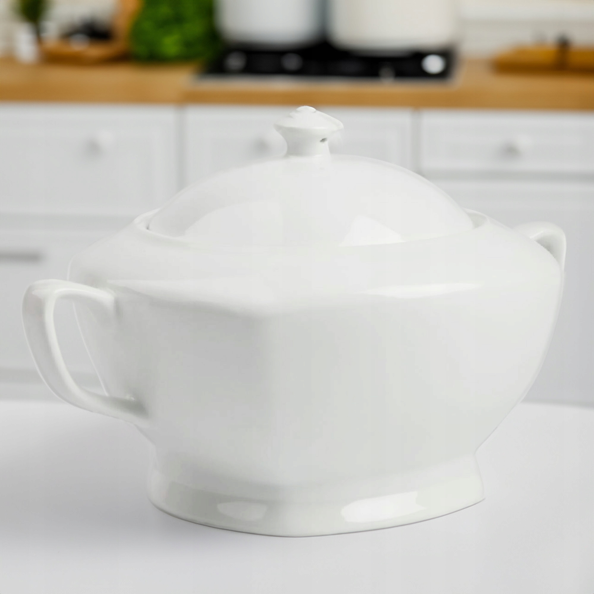 WAZA DO ZUPY PORCELANOWA 2,8L BIAŁA - ELEGANCKIE NACZYNIE STOŁOWE