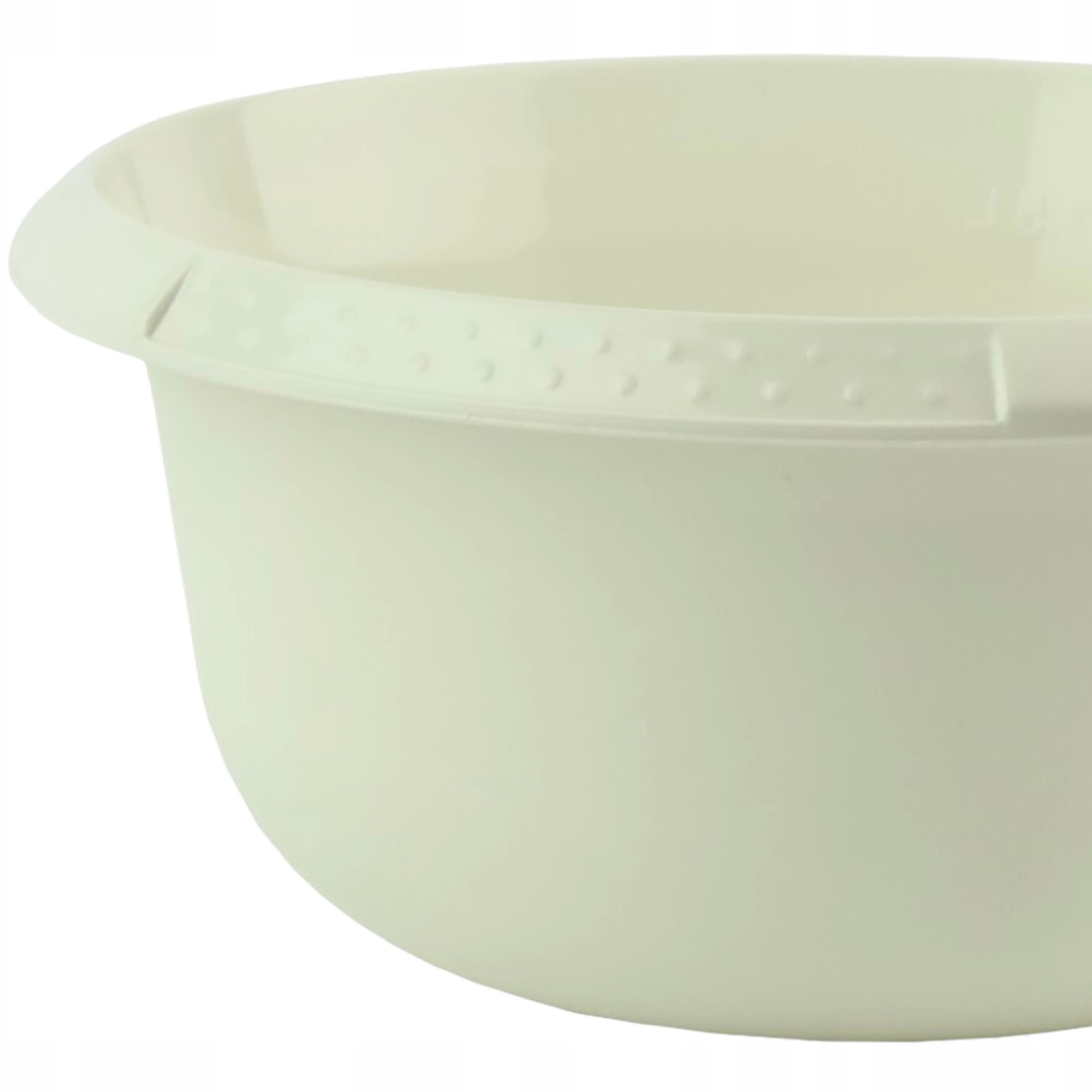 MISKA OKRĄGŁA UNIWERSALNA MISA DO KUCHNI OGRODU NA WARZYWA OWOCE 3L ECRU