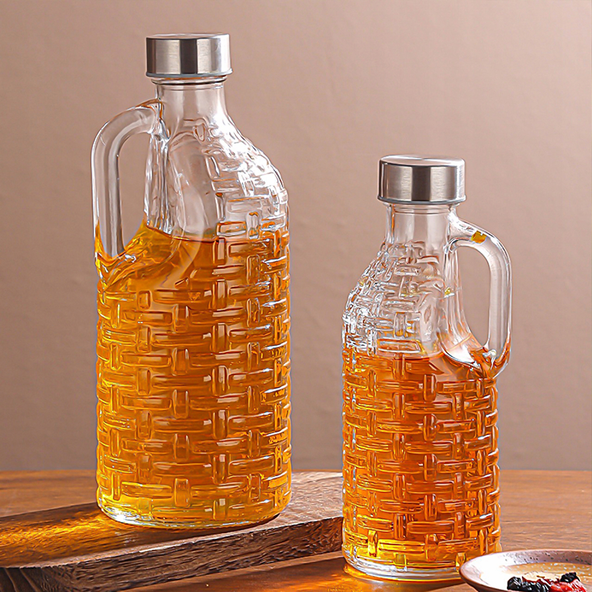 KARAFKA SZKLANA NA WODĘ SOK LEMONIADĘ MLEKO 1L BUTELKA Z ZAKRĘTKĄ