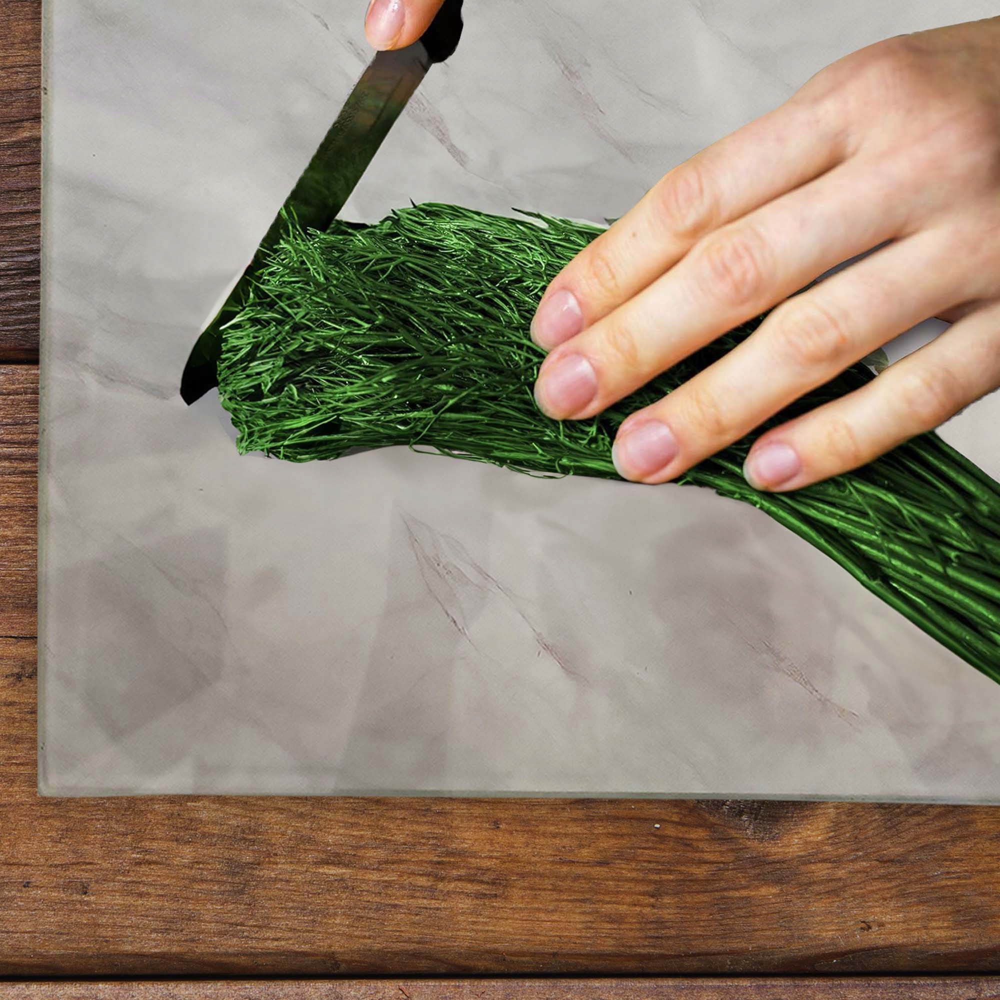 DESKA SZKLANA KUCHENNA 30x40CM ZE WZOREM DO KROJENIA SZKŁO HARTOWANE FESTA