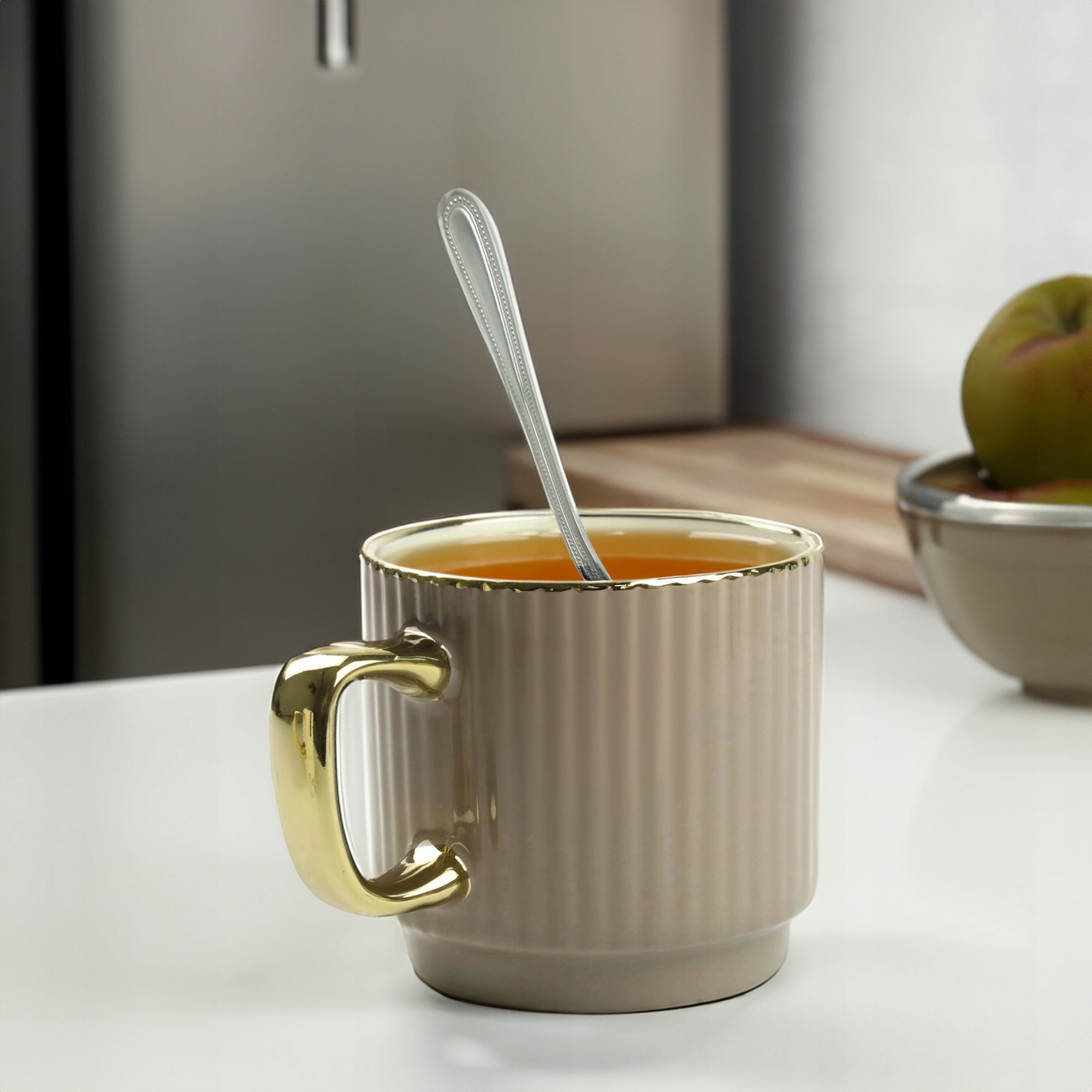 KPL. ŁYŻECZEK MOCCA OLIVIA 3SZT - DO KAWY, DESERÓW I ELEGANCKICH STOŁÓW