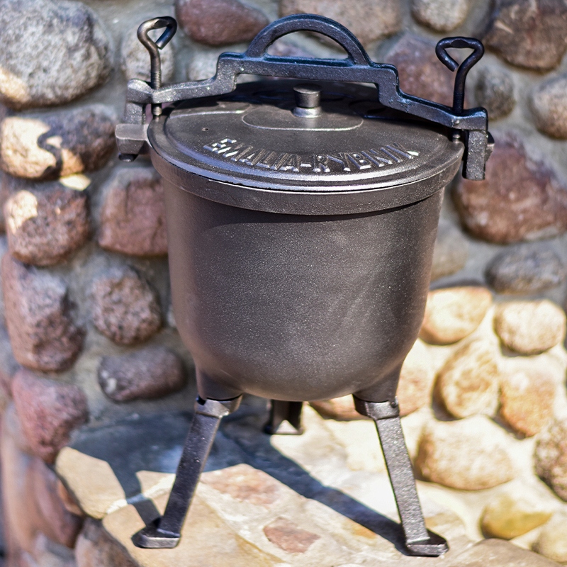 KOCIOŁEK emaliowany garnek myśliwski 4l na ognisko