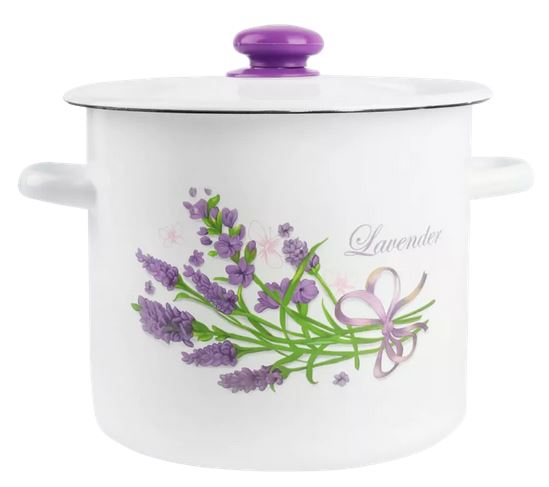 GARNEK EMALIOWANY POWIDLAK 7 L Z POKRYWKĄ DO GOTOWANIA POTRAW PRZETWORÓW