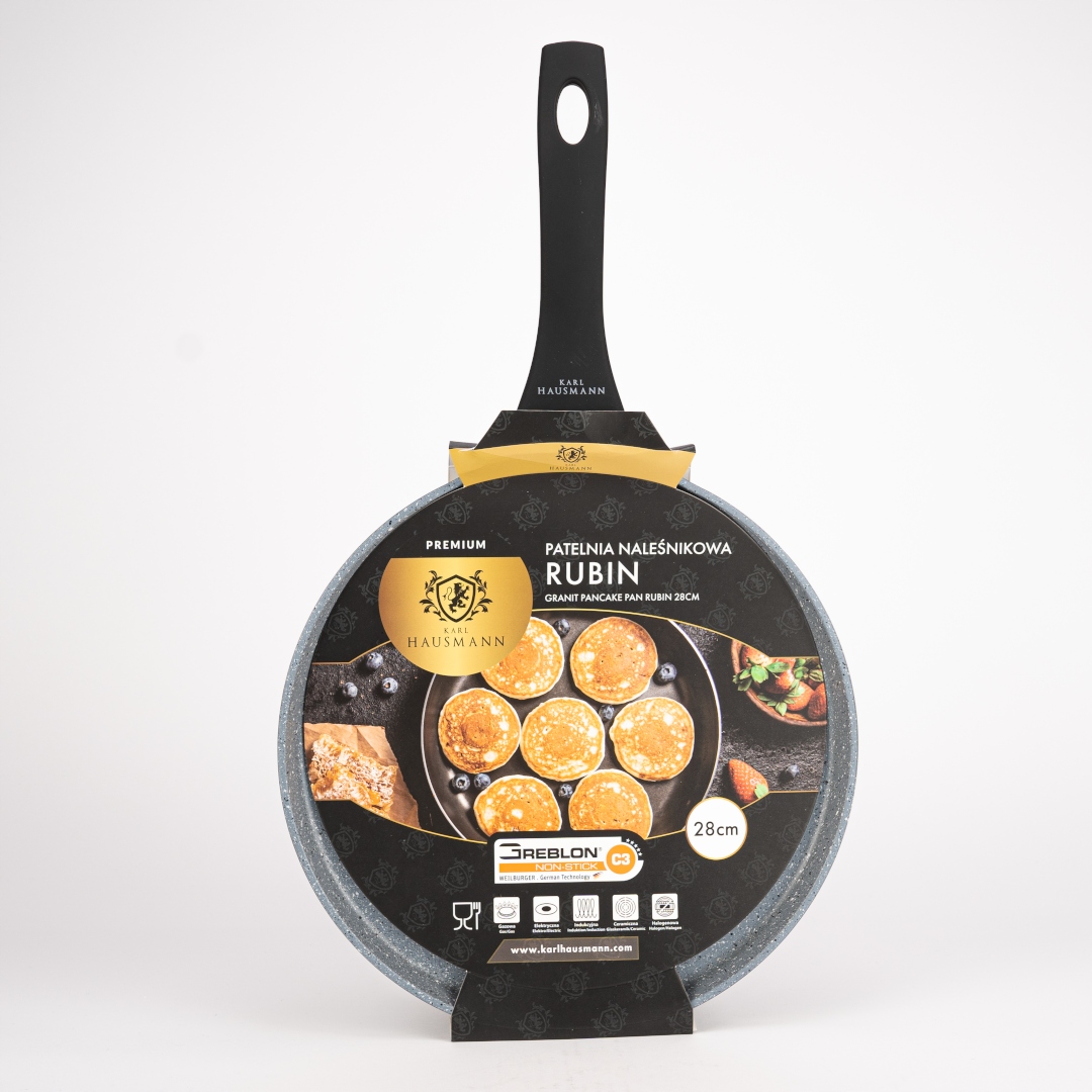 KOMPLET 4 PATELNI GRANITOWYCH INDUKCJA NON STICK