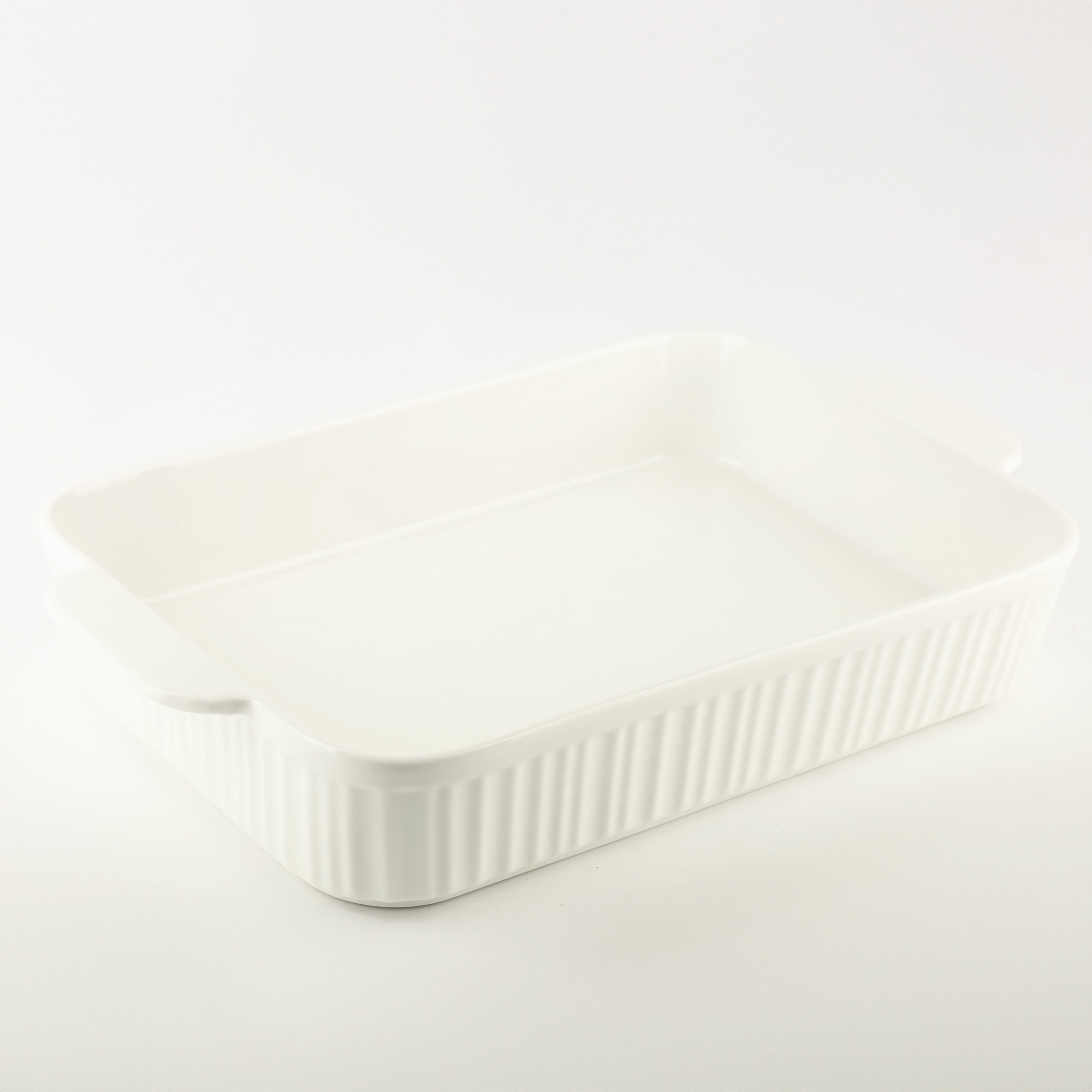 NACZYNIE PORCELANOWE BRYTFANKA DO ZAPIEKANIA MIĘSA RYBY PÓŁMISEK 2L BIAŁA