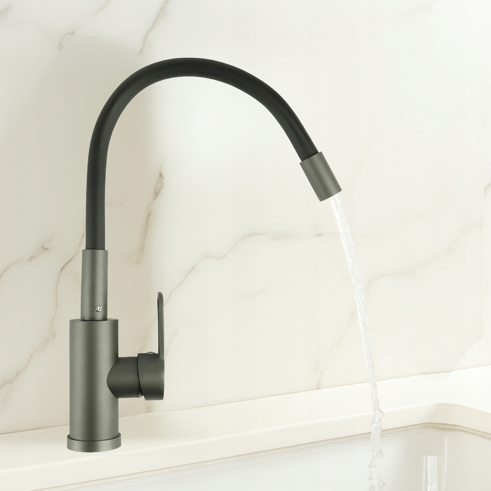 BATERIA KUCHENNA ELASTYCZNA WYLEWKA 360° KRAN GIĘTKA WYLEWKA ZLEWOZMYWAK