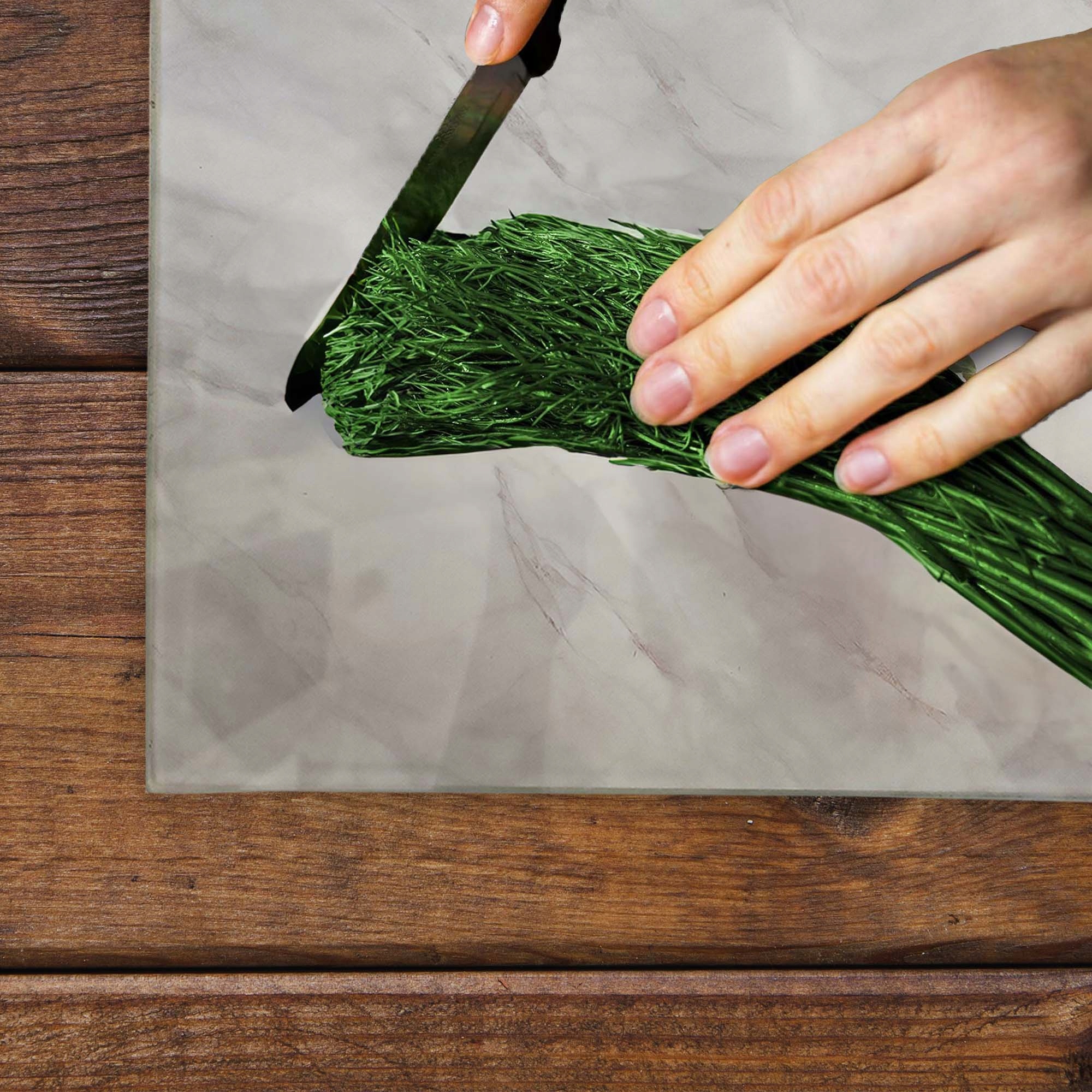 DESKA SZKLANA KUCHENNA 20x30CM ZE WZOREM DO KROJENIA SZKŁO HARTOWANE FESTA