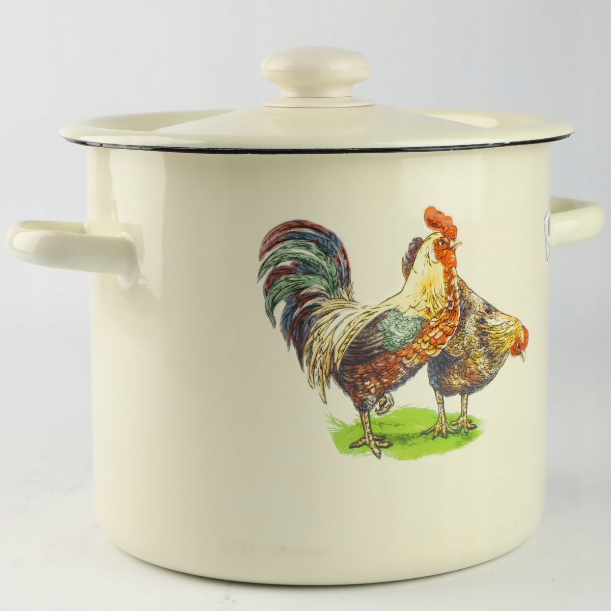 GARNEK EMALIOWANY POWIDLAK 7 L Z POKRYWKĄ DO GOTOWANIA POTRAW PRZETWORÓW