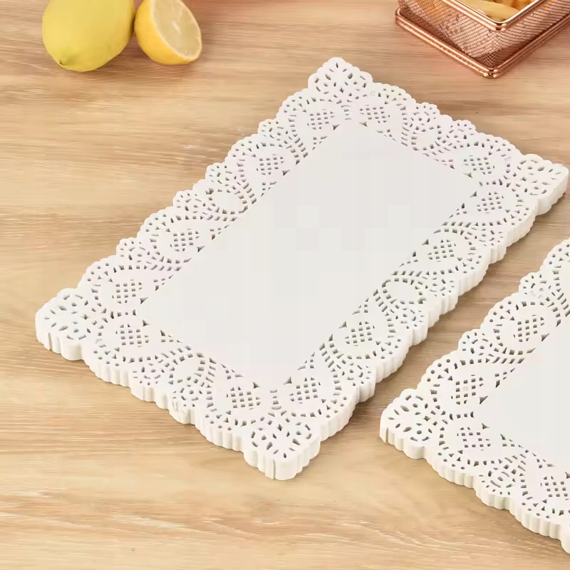 PODKŁAD PAPIEROWY AŻUROWY POD CIASTO TORT 25x35CM OZDOBNA SERWETKA