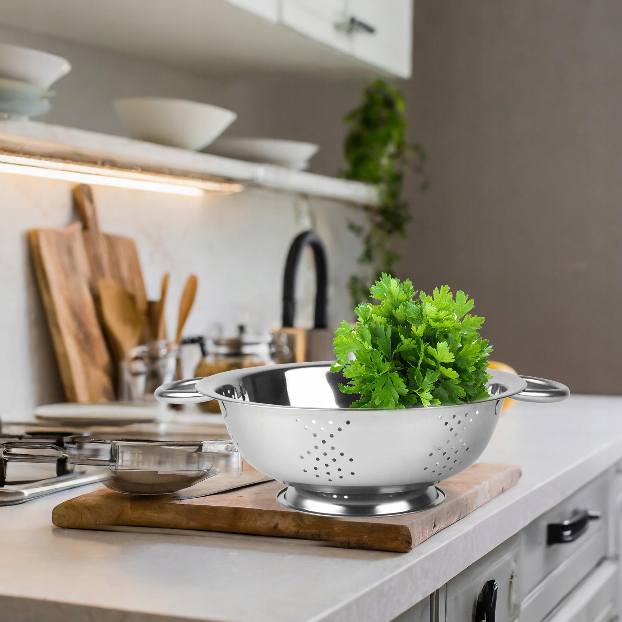 CEDZAK SILIKONOWY DURSZLAK SITKO KUCHENNE DO ODCEDZANIA MAKARONU WARZYW