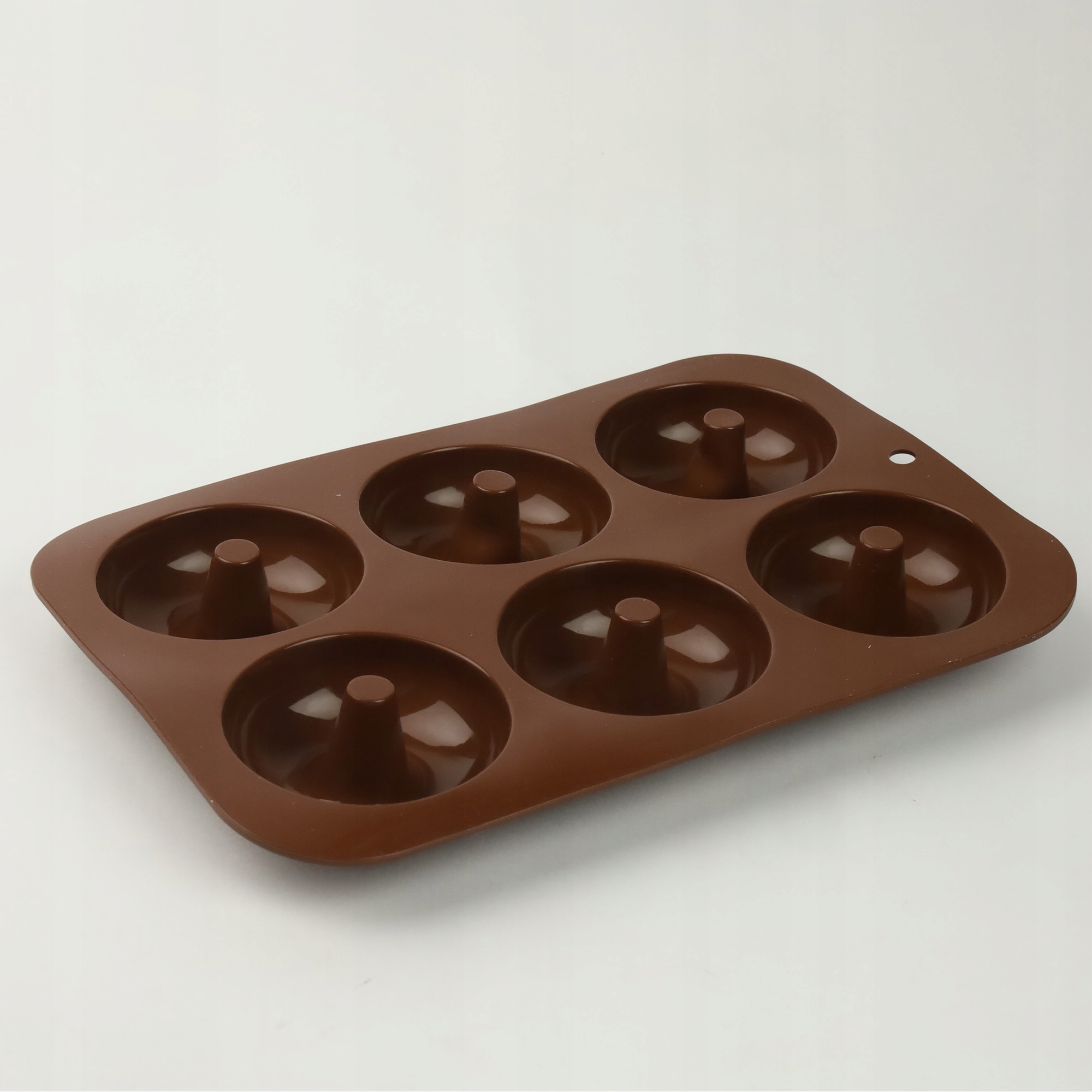 FORMA SILIKONOWA DO ROBIENIA PĄCZKÓW DONUTÓW DONATÓW CIASTEK Z DZIURKĄ 6SZT