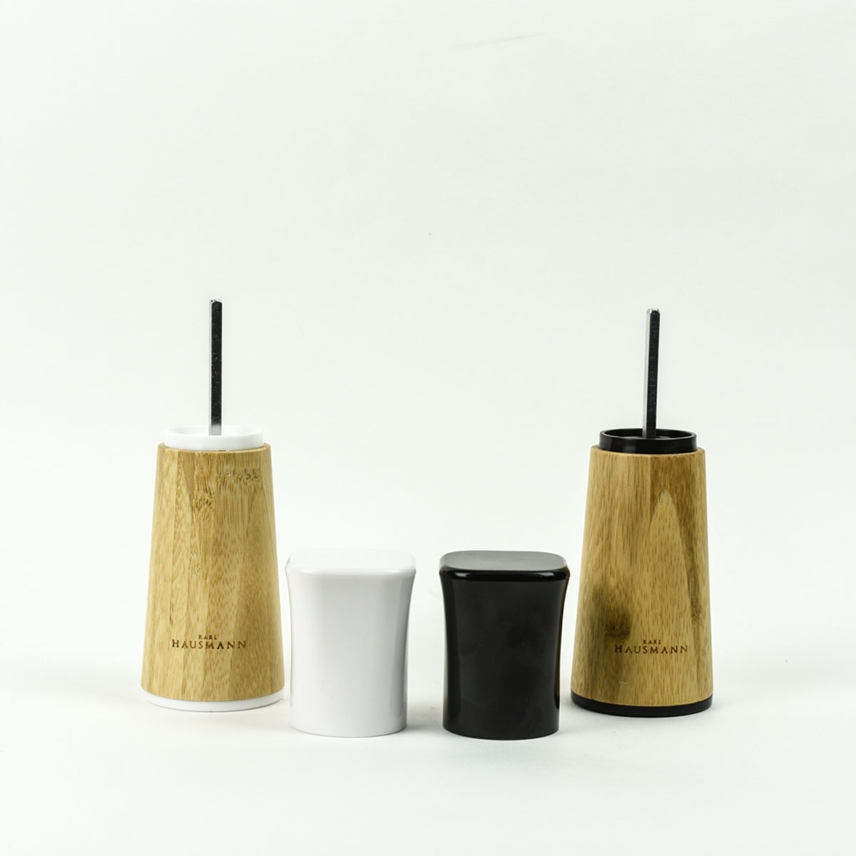 Zestaw komplet młynków do soli i pieprzu drewniane