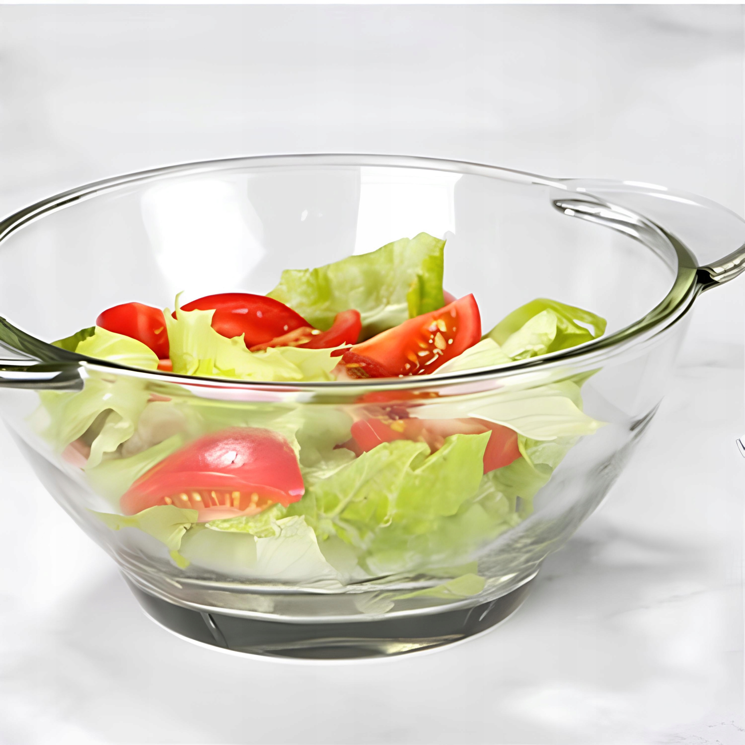 BULIONÓWKA 470 ML SZKLANA Z UCHWYTAMI MISKA OBIADOWA DO ZUPY KREMU FLAKÓW