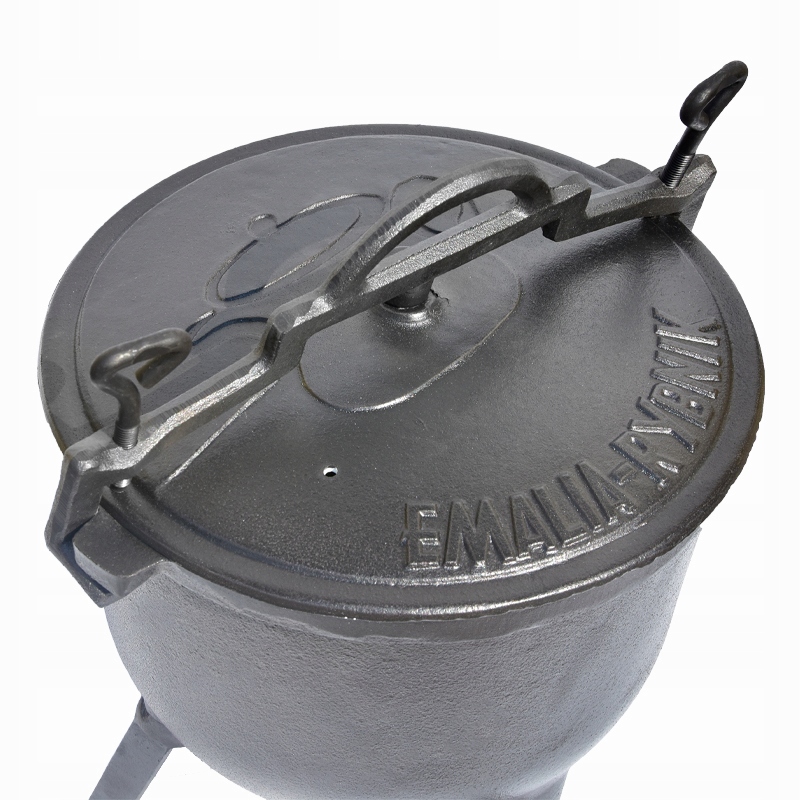 KOCIOŁEK emaliowany garnek myśliwski 4l na ognisko