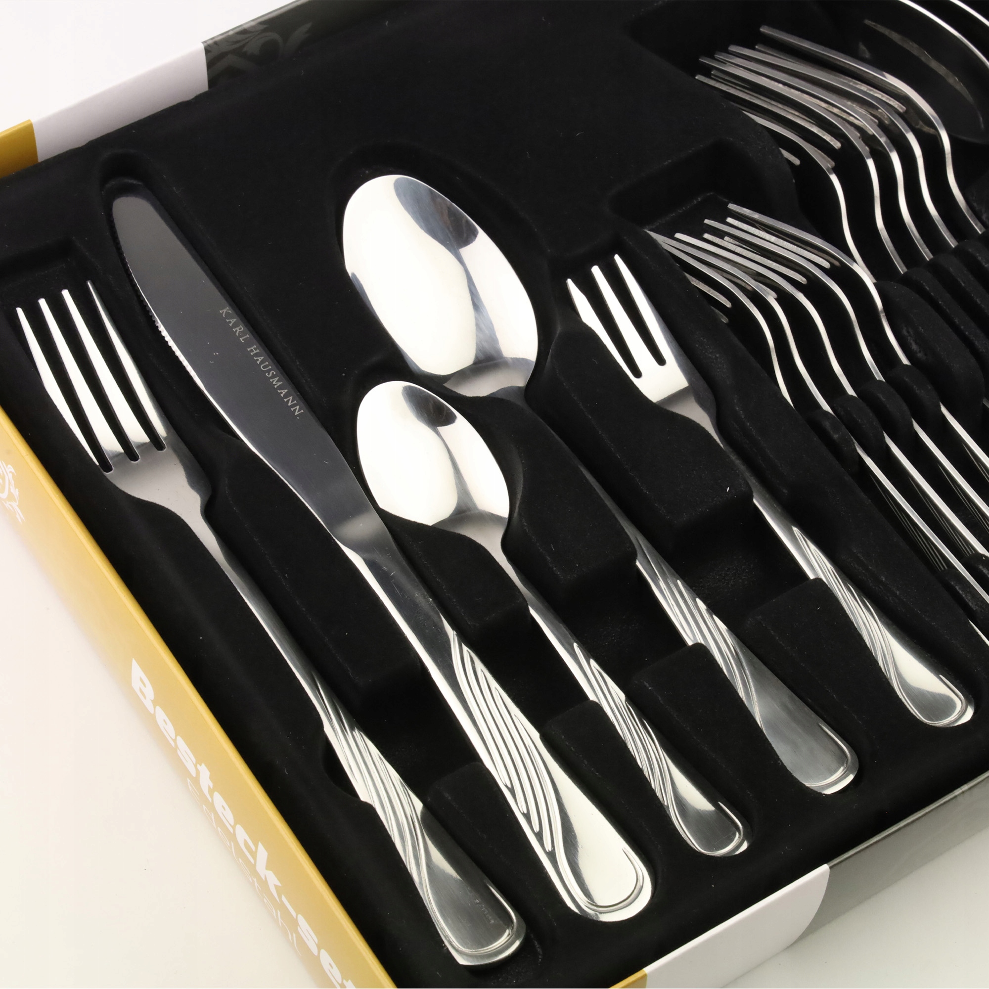 ZESTAW SZTUĆCÓW 30 ELEMENTÓW DLA 6 OSÓB KPL SZTUĆCE NIERDZEWNE W PUDEŁKU