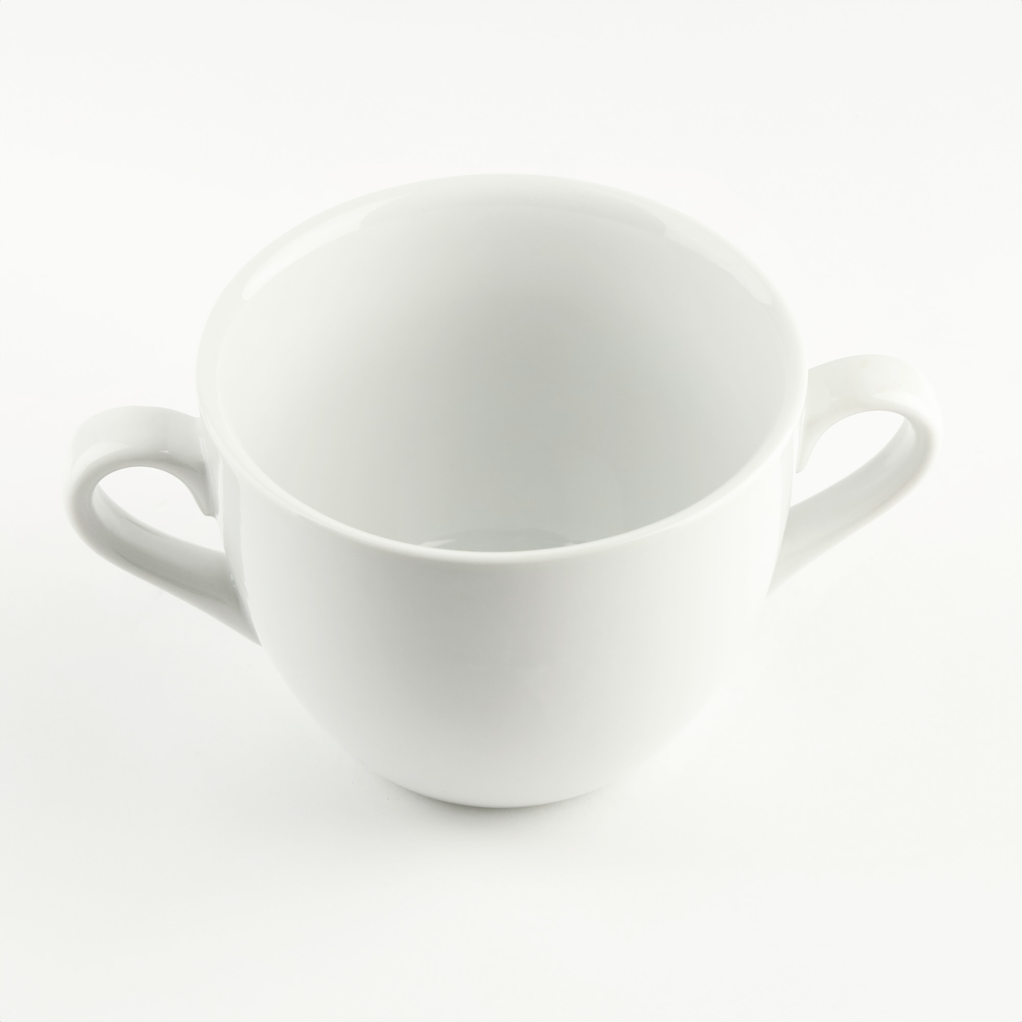 BULIONÓWKA PORCELANOWA 650 ML Z UCHWYTAMI MISKA OBIADOWA DO ZUPY KREMU