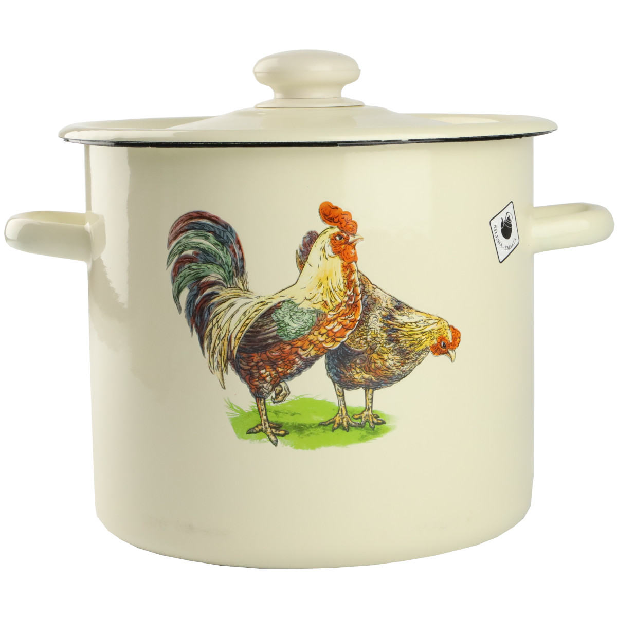 GARNEK EMALIOWANY POWIDLAK 7 L Z POKRYWKĄ DO GOTOWANIA POTRAW PRZETWORÓW