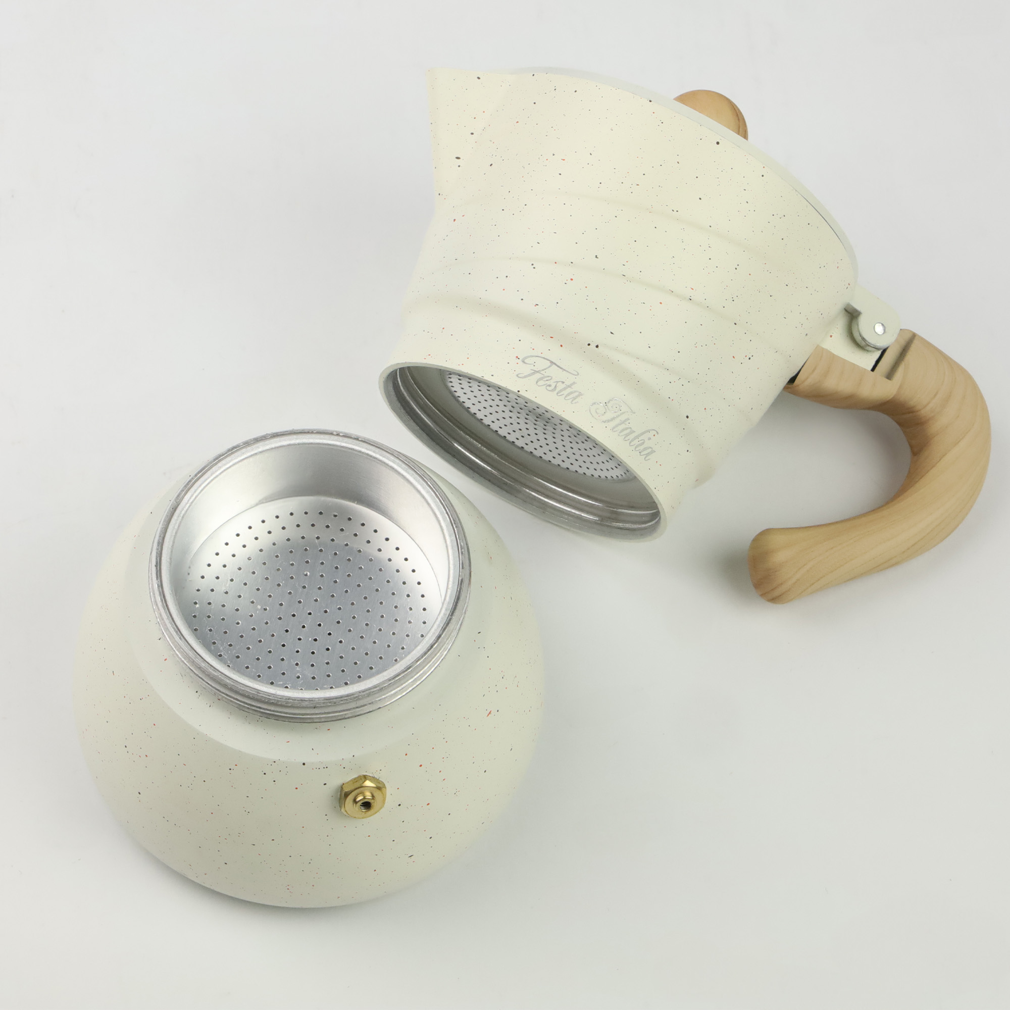 KAWIARKA ALUMINIOWA ZAPARZACZ DO KAWY KAFIETERKA WŁOSKA MOKA NA 3 FILIŻANKI