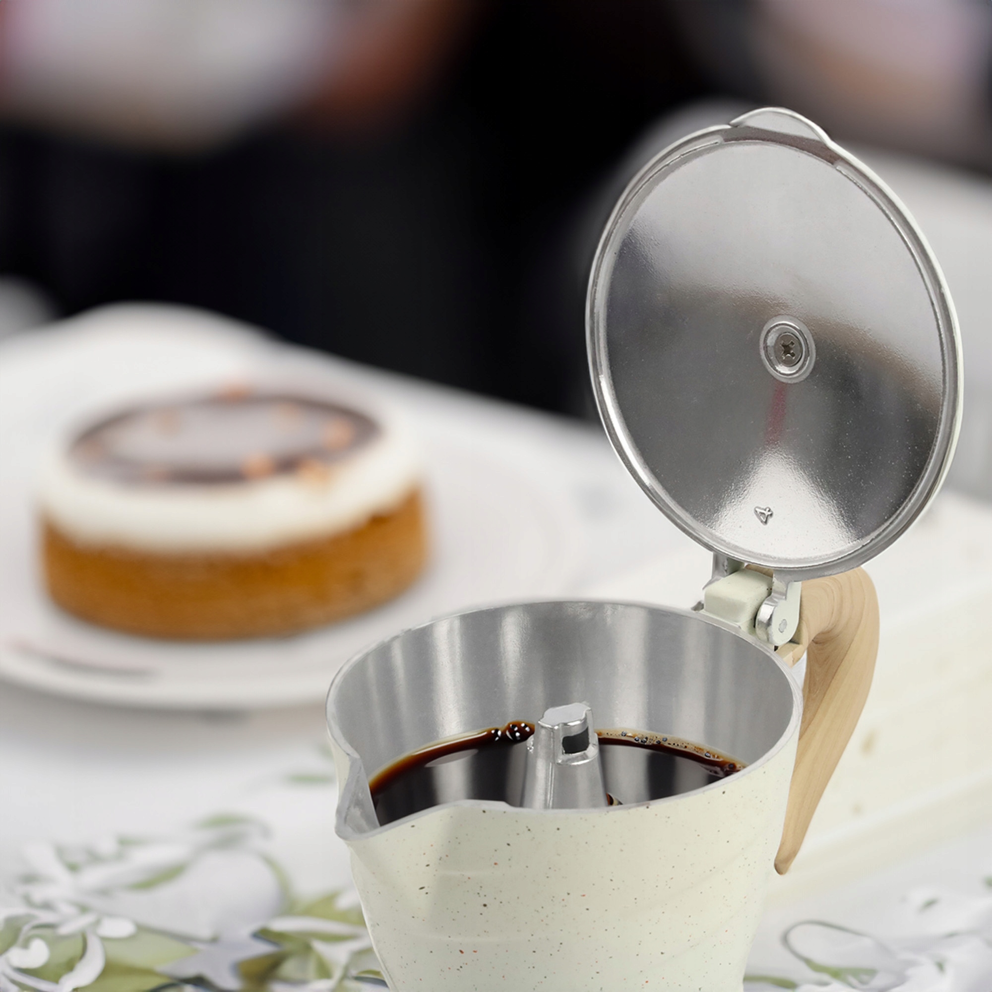 KAWIARKA ALUMINIOWA ZAPARZACZ DO KAWY KAFIETERKA WŁOSKA MOKA NA 3 FILIŻANKI