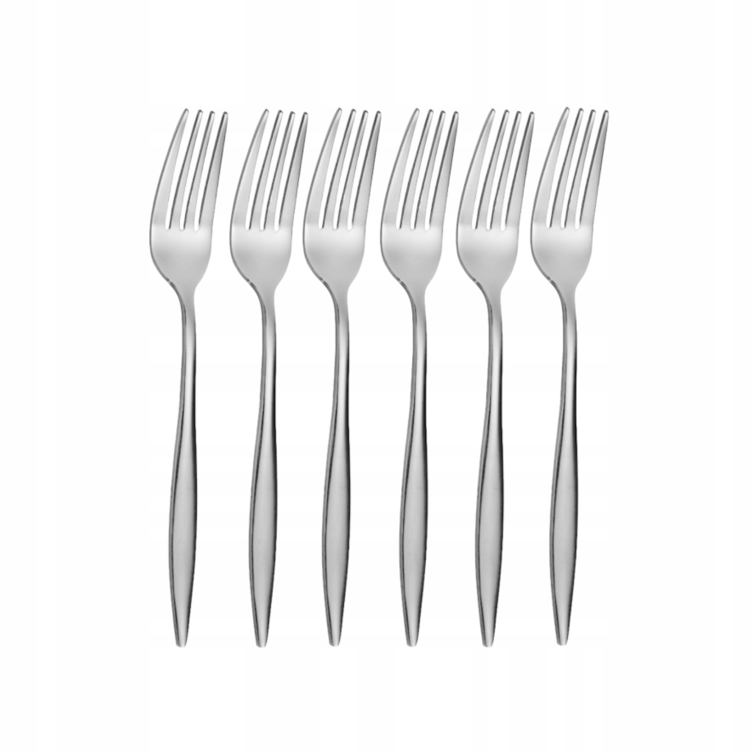 ZESTAW WIDELCZYKI DO CIASTA PRZYSTAWEK 6 os kpl ZE STALI NIERDZEWNEJ18/10