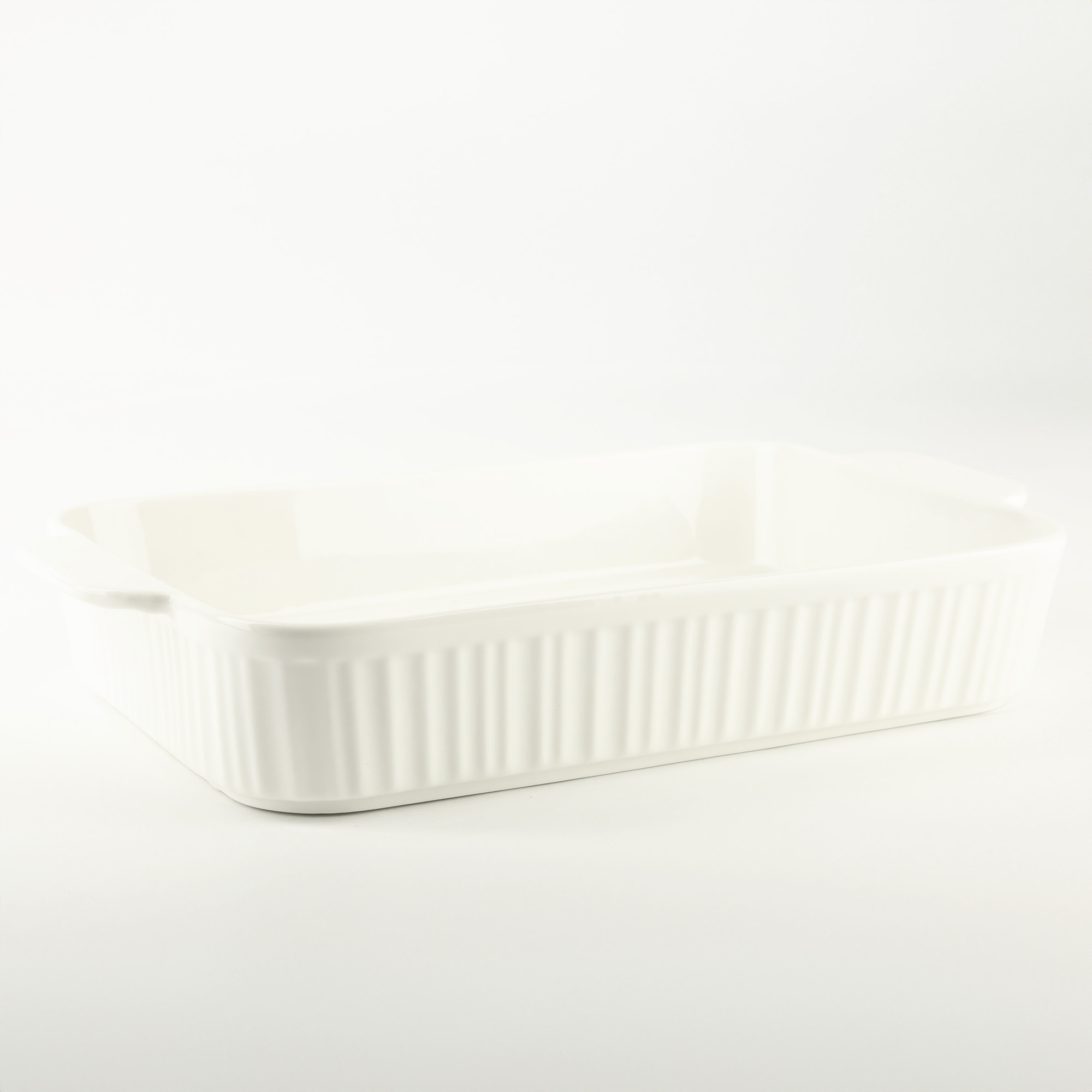 NACZYNIE PORCELANOWE BRYTFANKA DO ZAPIEKANIA MIĘSA RYBY PÓŁMISEK 2L BIAŁA