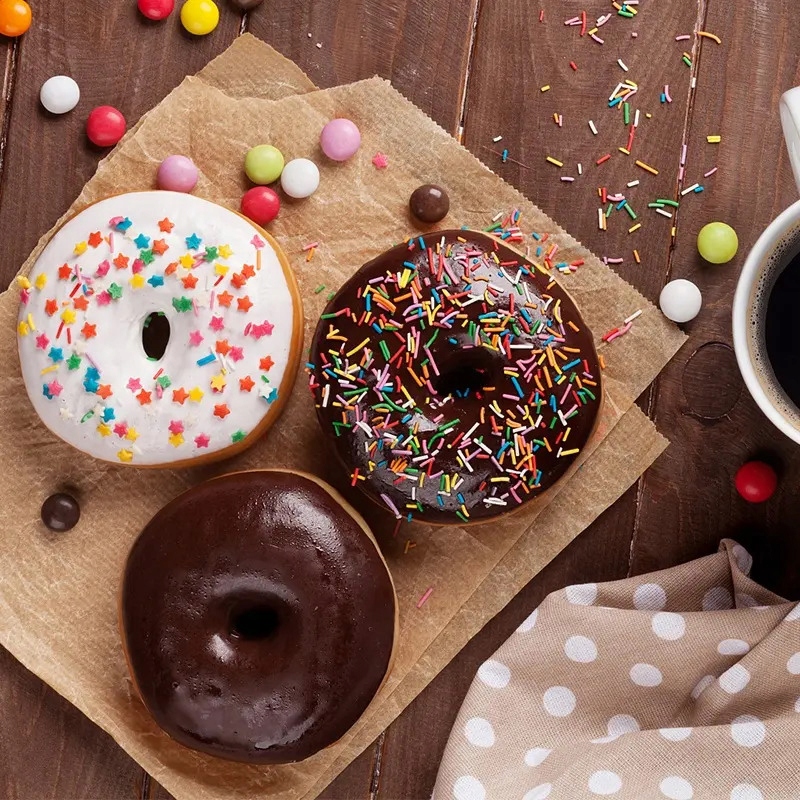 FORMA SILIKONOWA DO ROBIENIA PĄCZKÓW DONUTÓW DONATÓW CIASTEK Z DZIURKĄ 6SZT