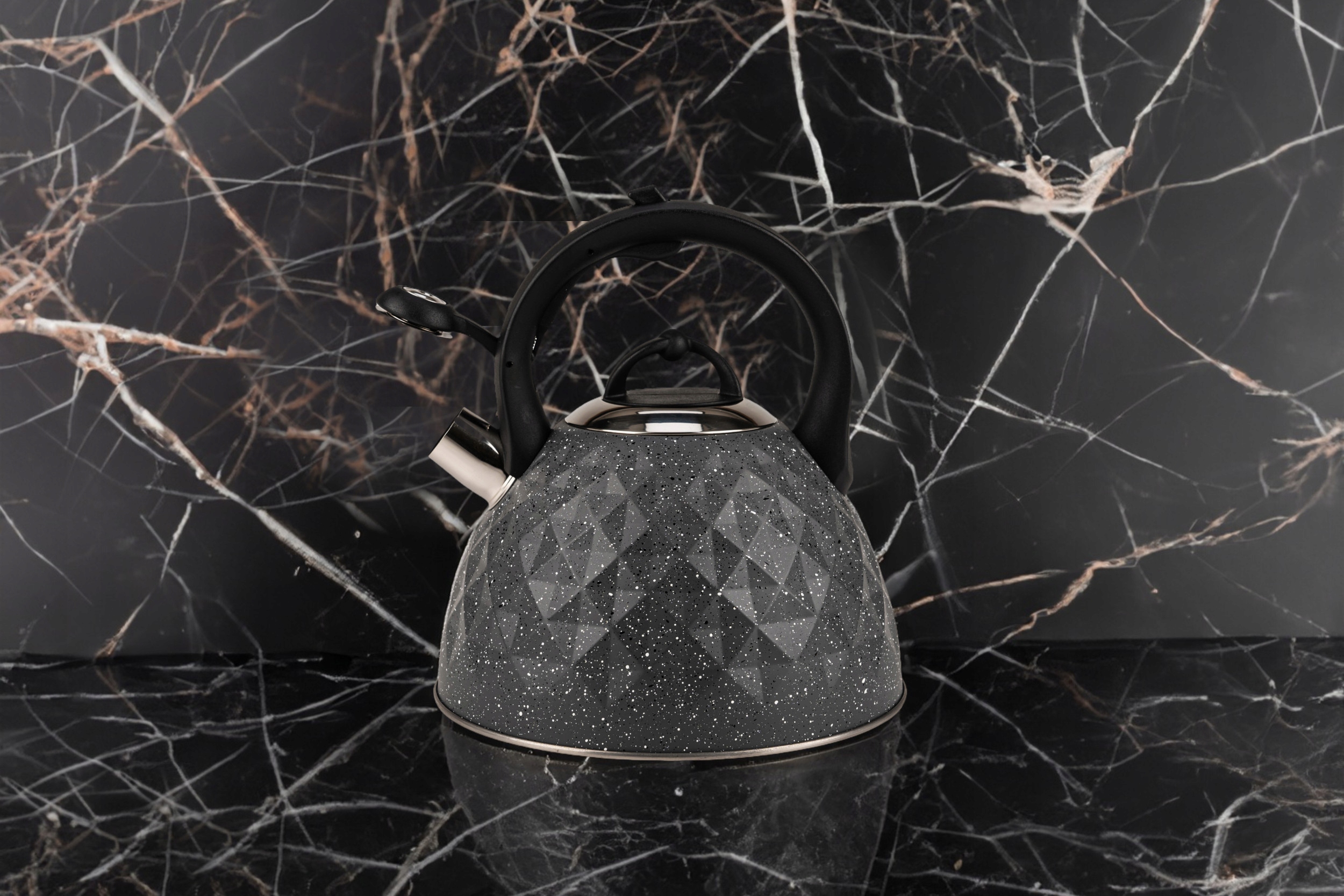 CZAJNIK tradycyjny Z GWIZDKIEM DUŻY 3 l INDUKCJA GAZ GEOMETRYCZNY WZÓR