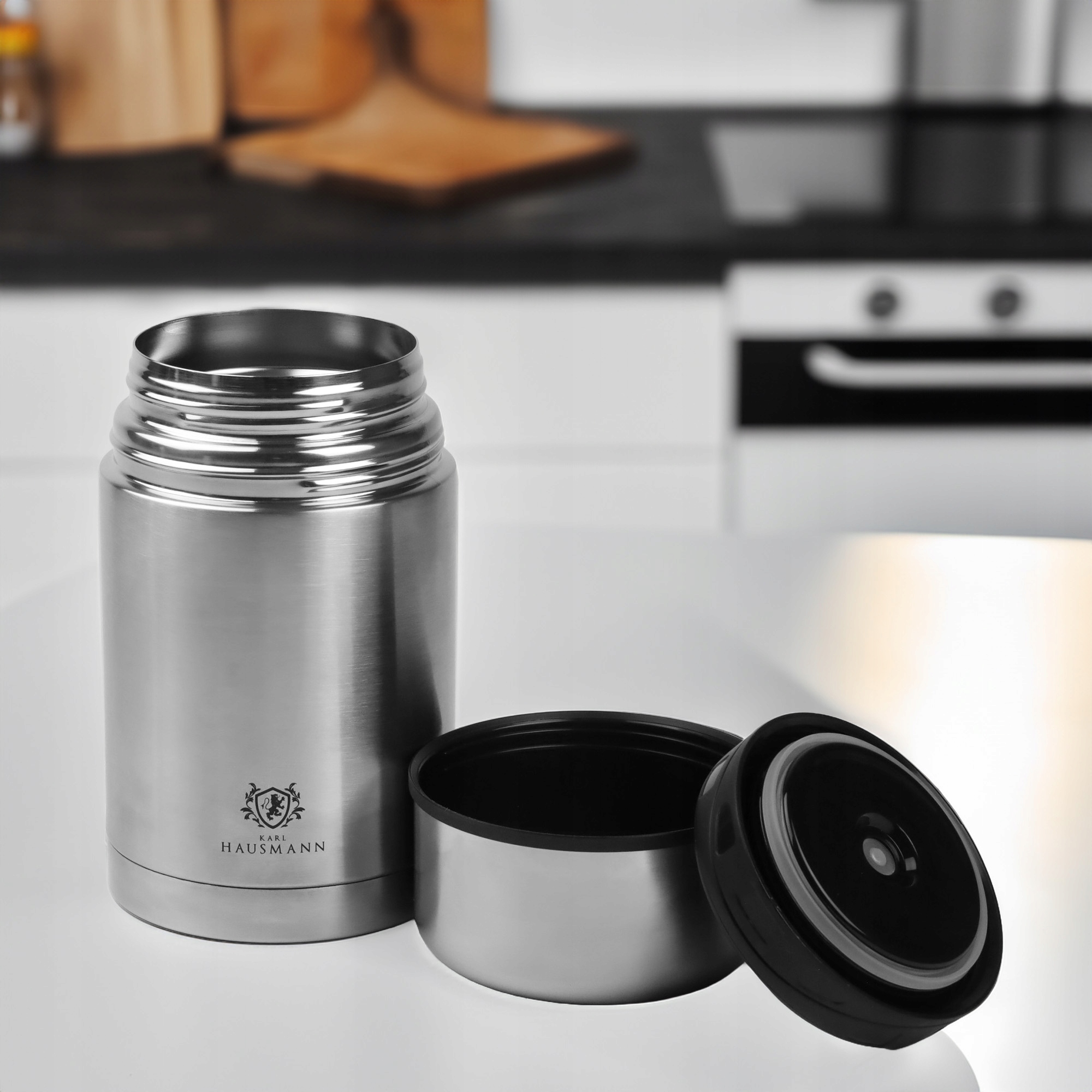 TERMOS OBIADOWY TERMICZNY POJEMNIK NA ŻYWNOŚĆ DO PRACY SZKOŁY 750 ML STAL