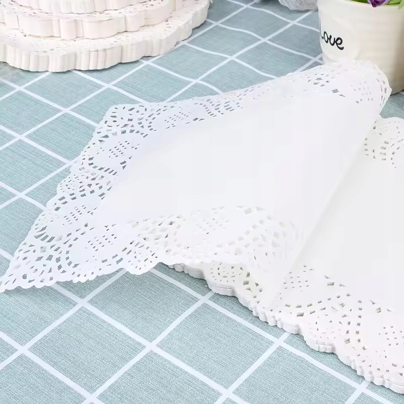 PODKŁAD PAPIEROWY AŻUROWY POD CIASTO TORT 25x35CM OZDOBNA SERWETKA