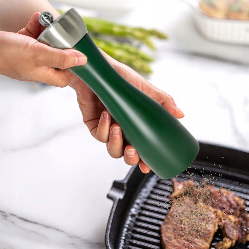 Zestaw komplet młynków do soli i pieprzu drewniane